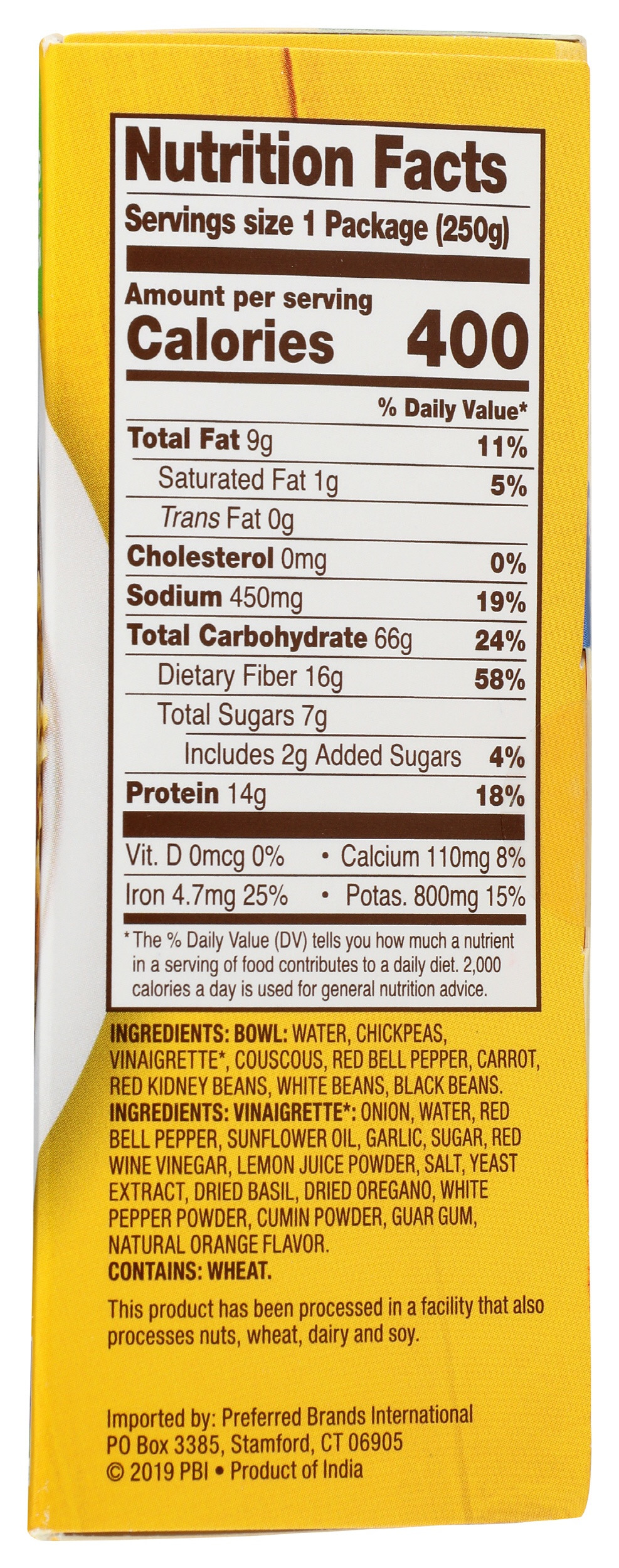 Tasty Bite Protein Bowl Mediterranean Style