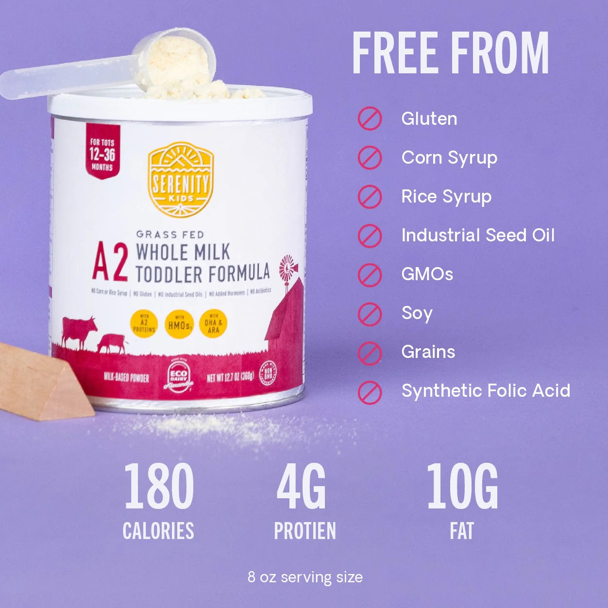 Serenity Kids A2 Whole Milk Toddler Formula | Carewell