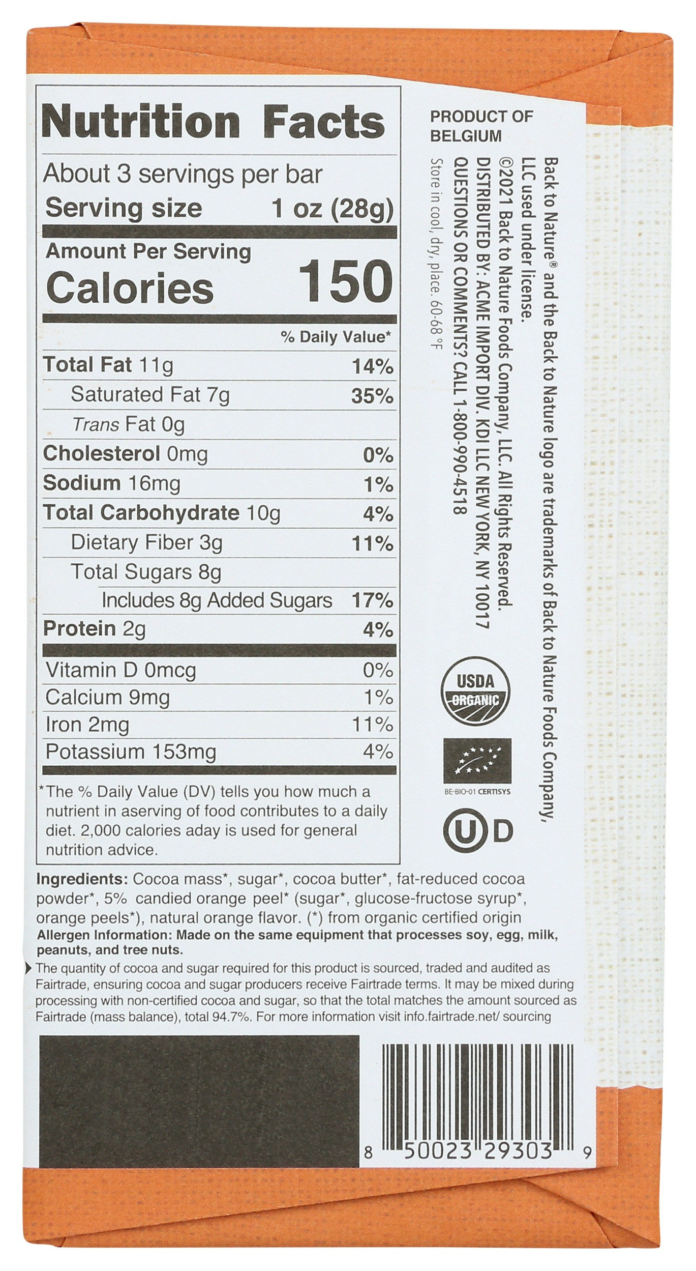 Back to Nature Chocolate