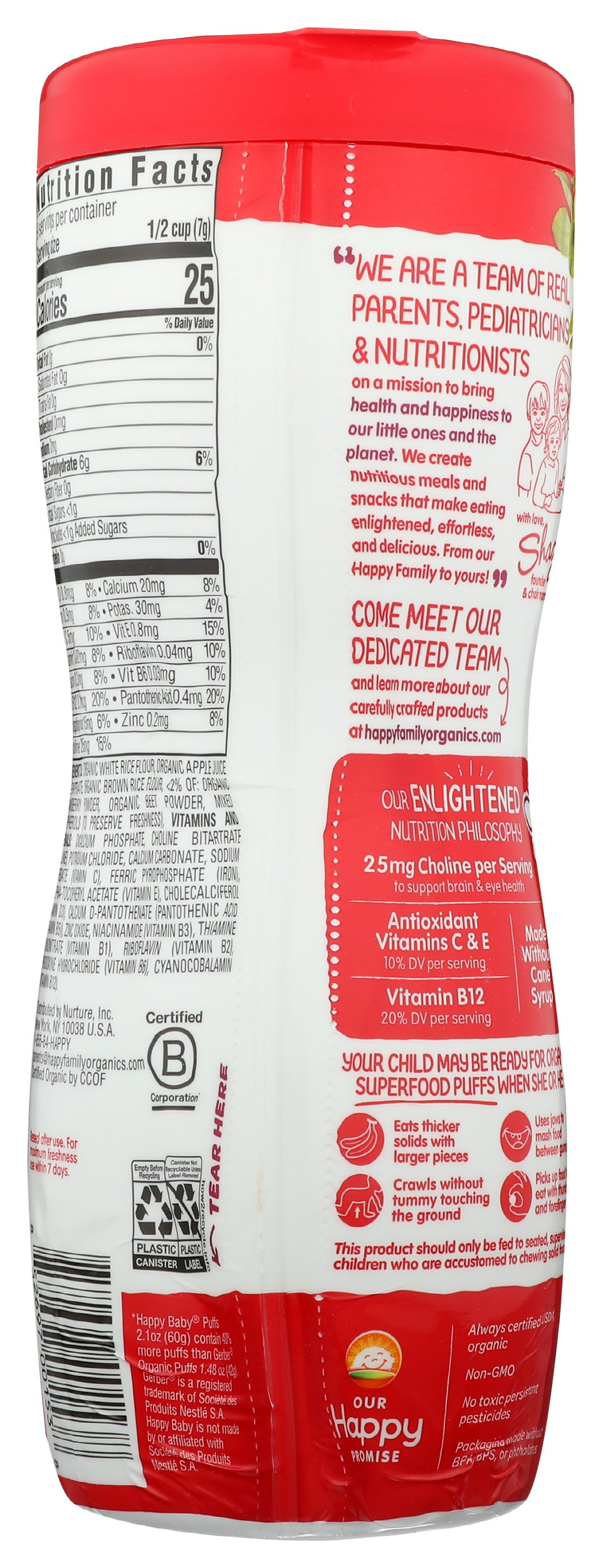 Happy Baby Superfood Baby Puffs