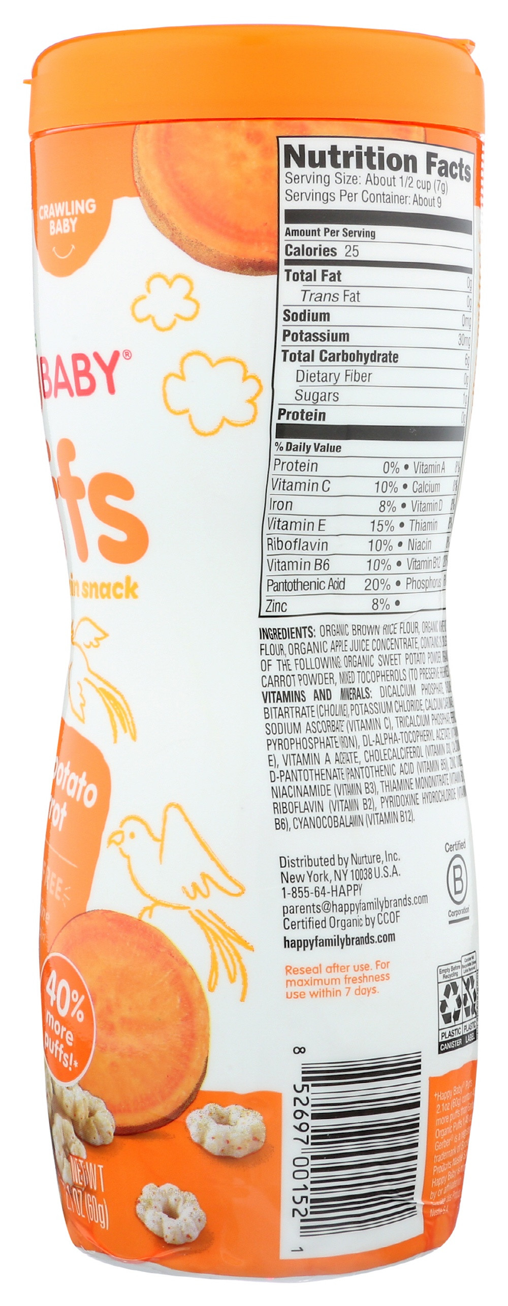 Happy Baby Superfood Baby Puffs