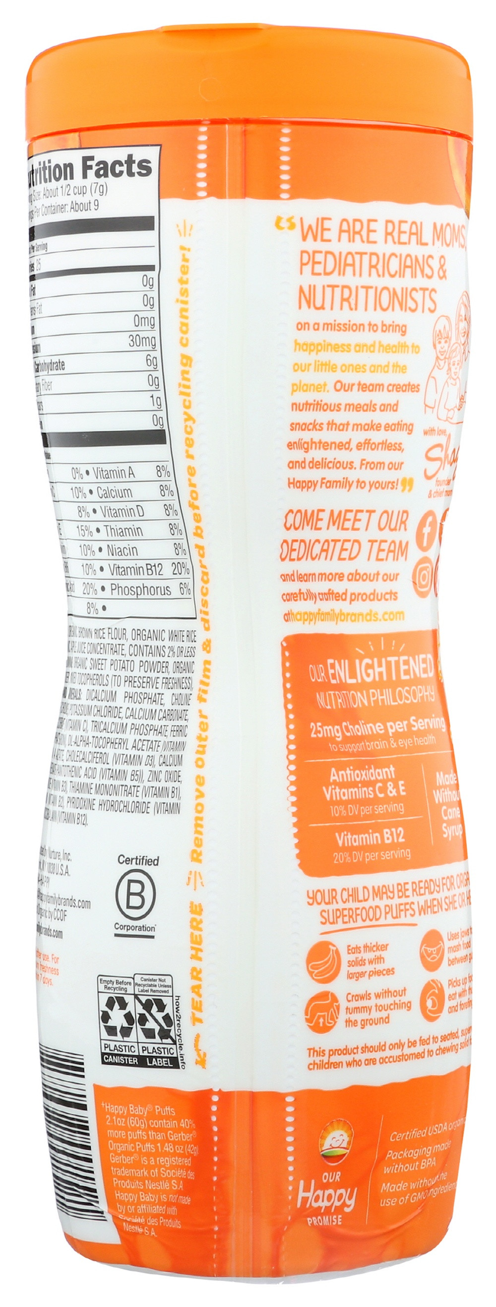 Happy Baby Superfood Baby Puffs