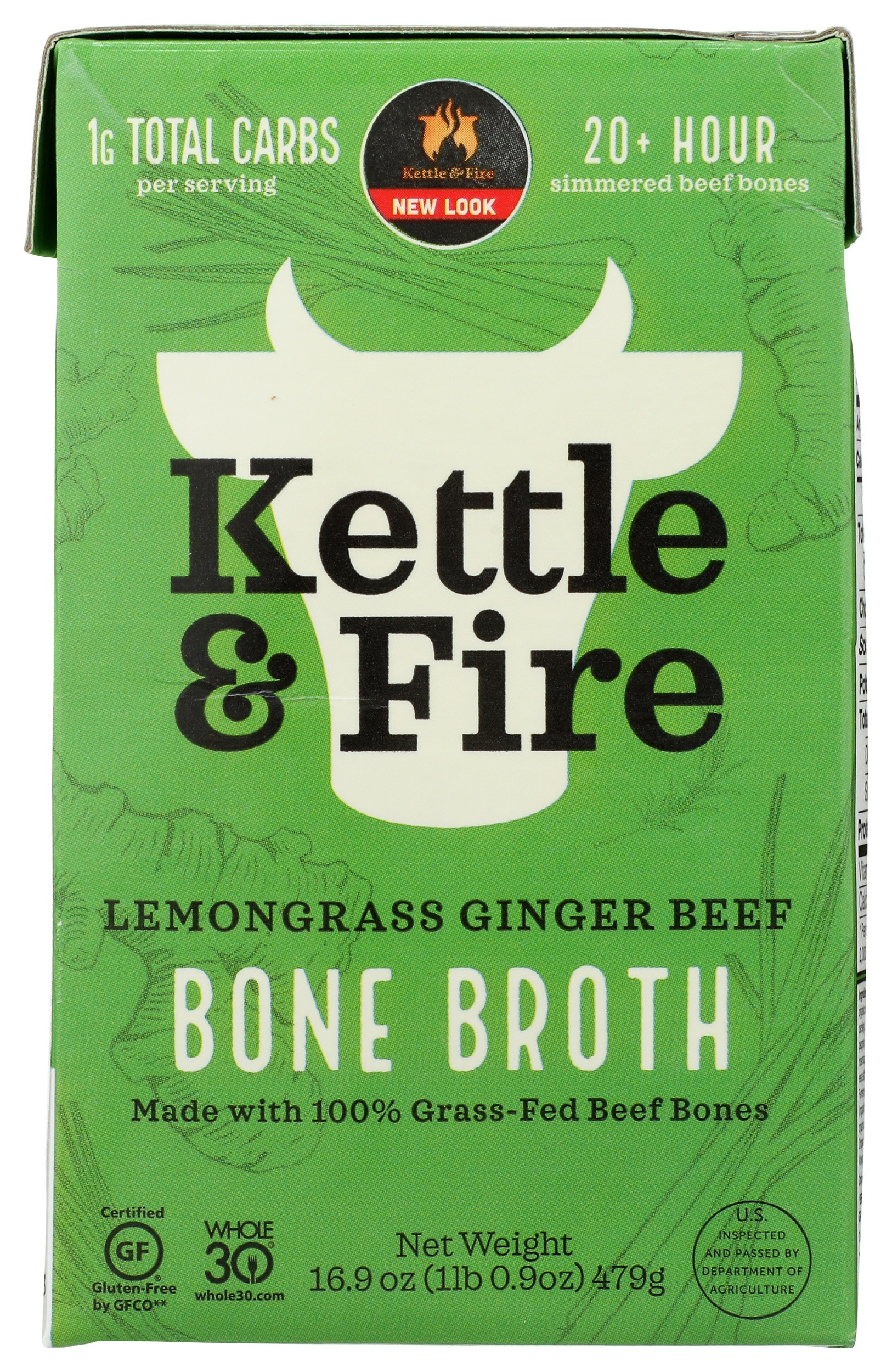 Kettle & Fire Lemongrass Ginger Beef Bone Broth