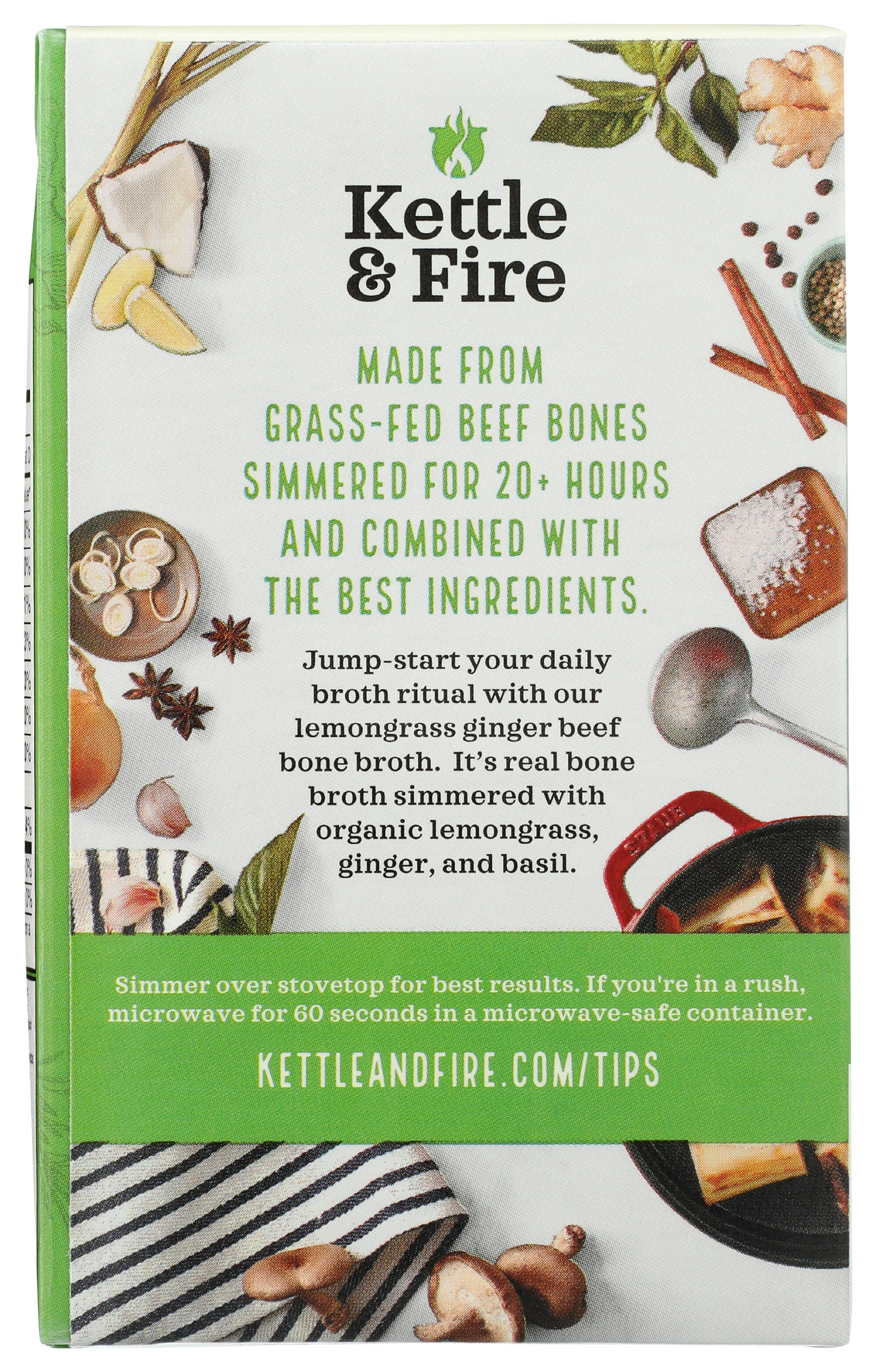 Kettle & Fire Lemongrass Ginger Beef Bone Broth