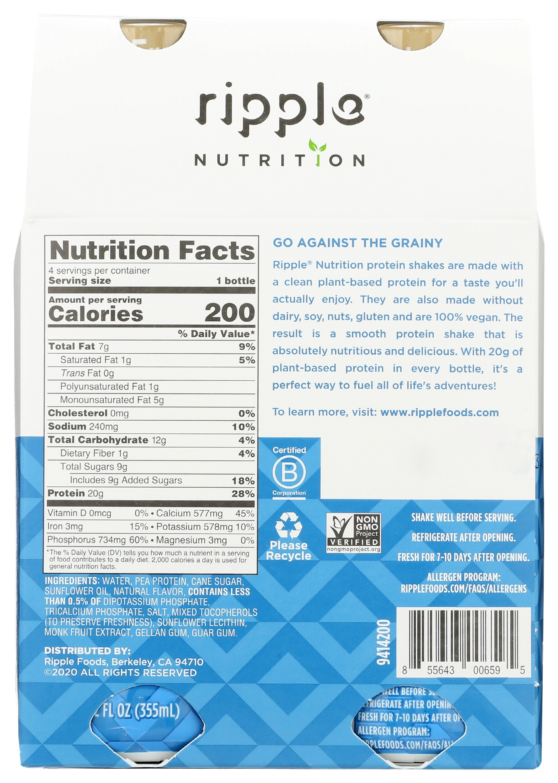 Ripple Vegan Protein Shake