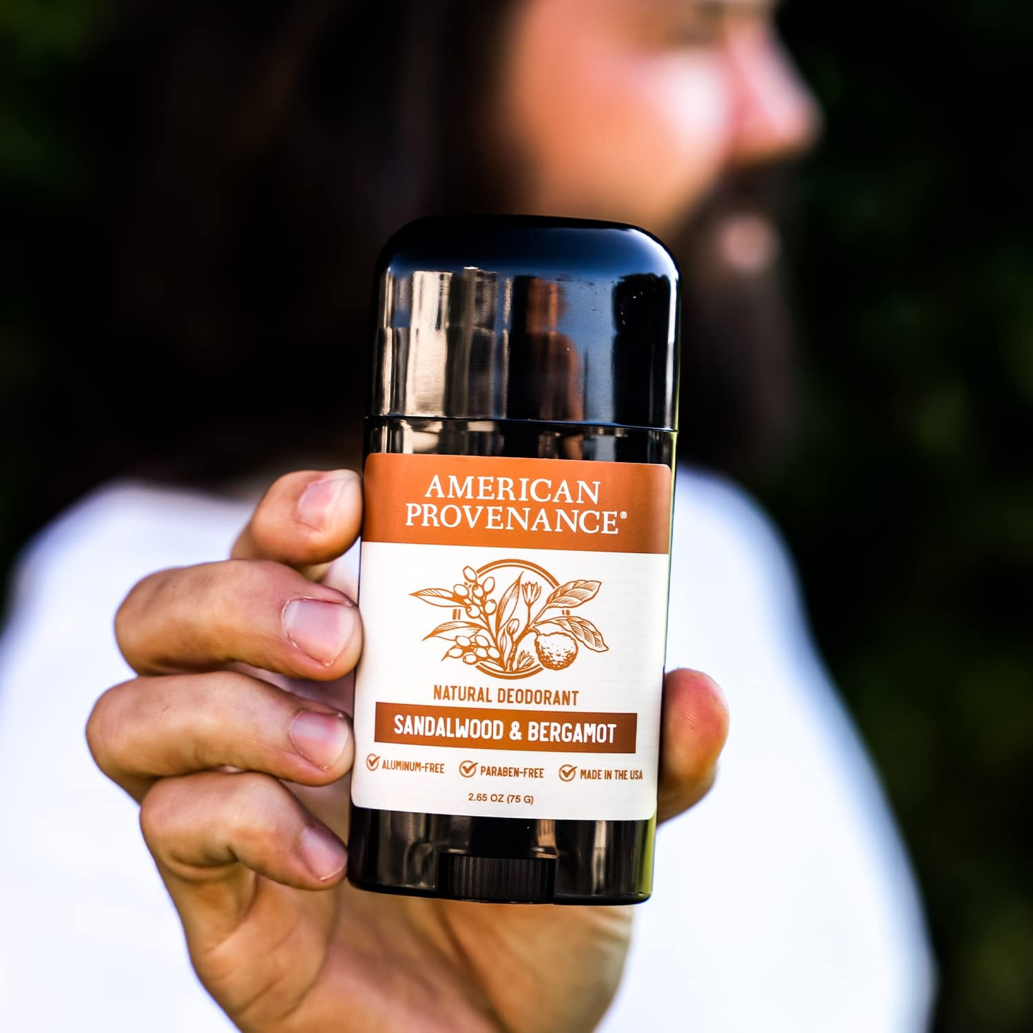 American Provenance Natural Deodorant, Sandalwood & Bergamot