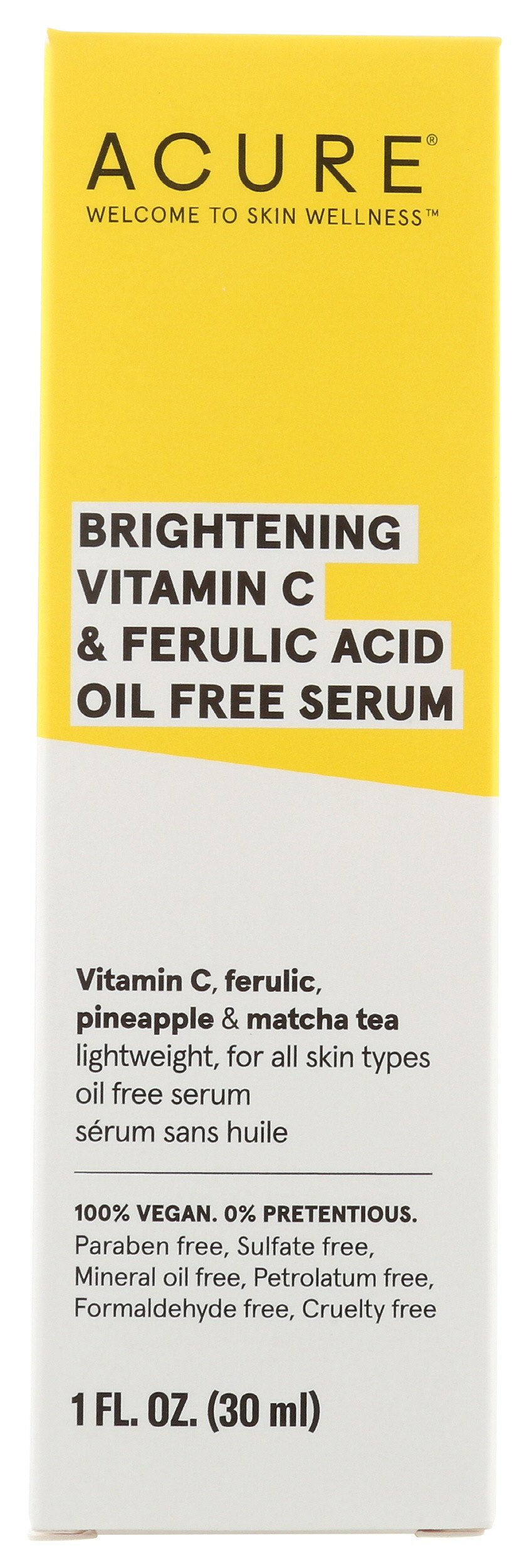 Acure Brightening Vitamin C & Ferulic Acid Oil Free Serum