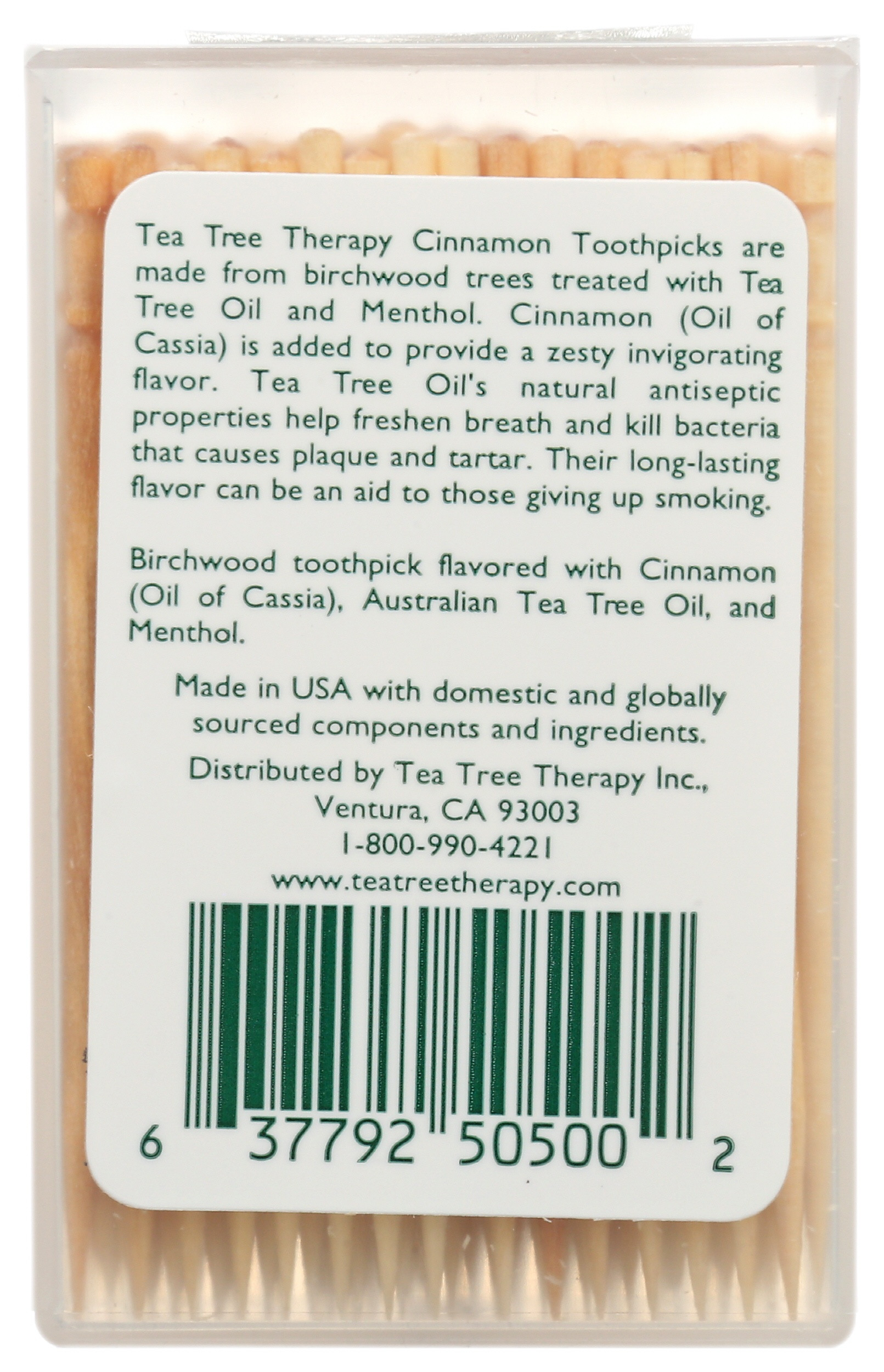 Tea Tree Therapy Cinnamon Toothpicks
