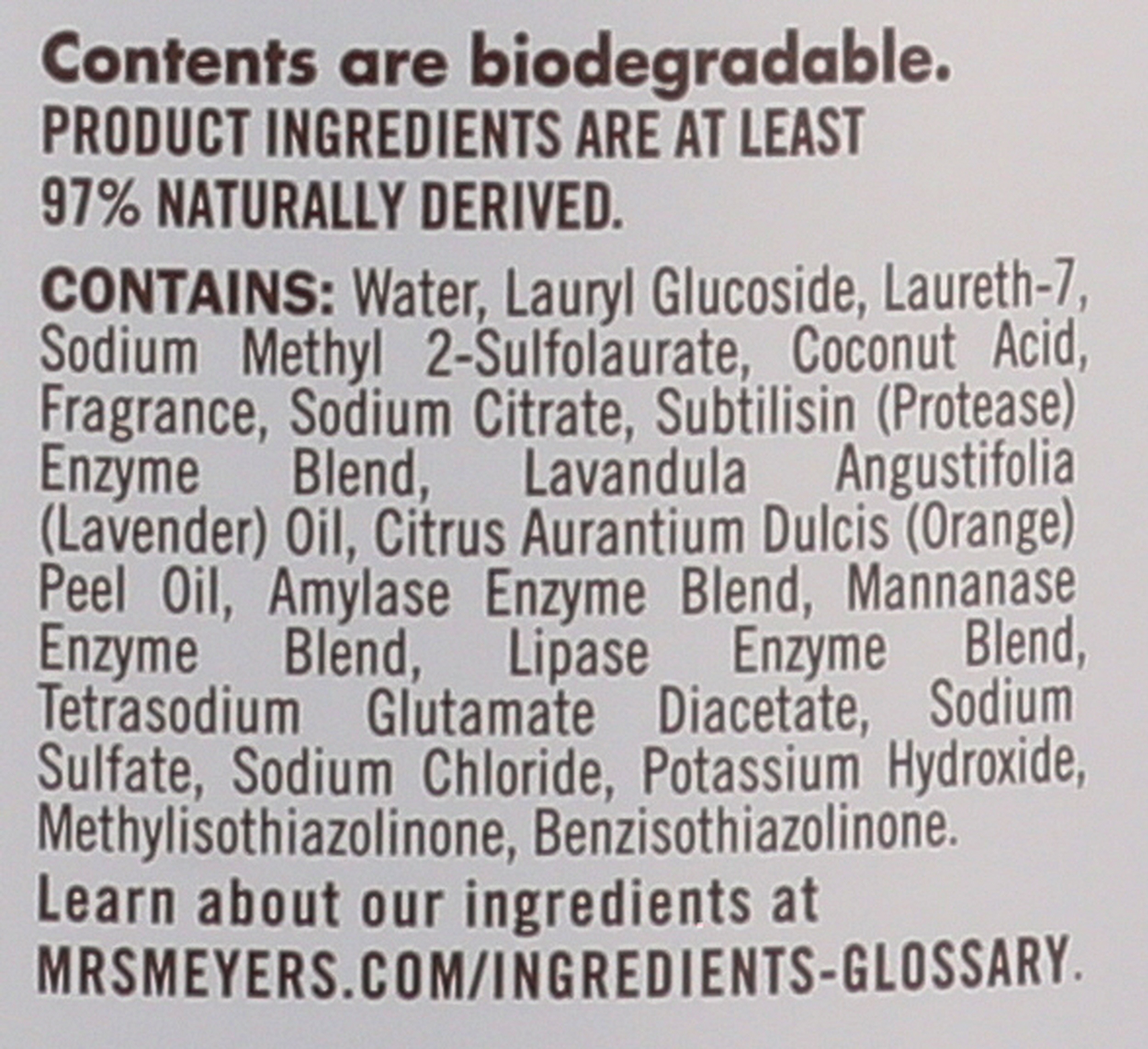 Mrs. Meyer's Clean Day Laundry Detergent, Lavender Scent