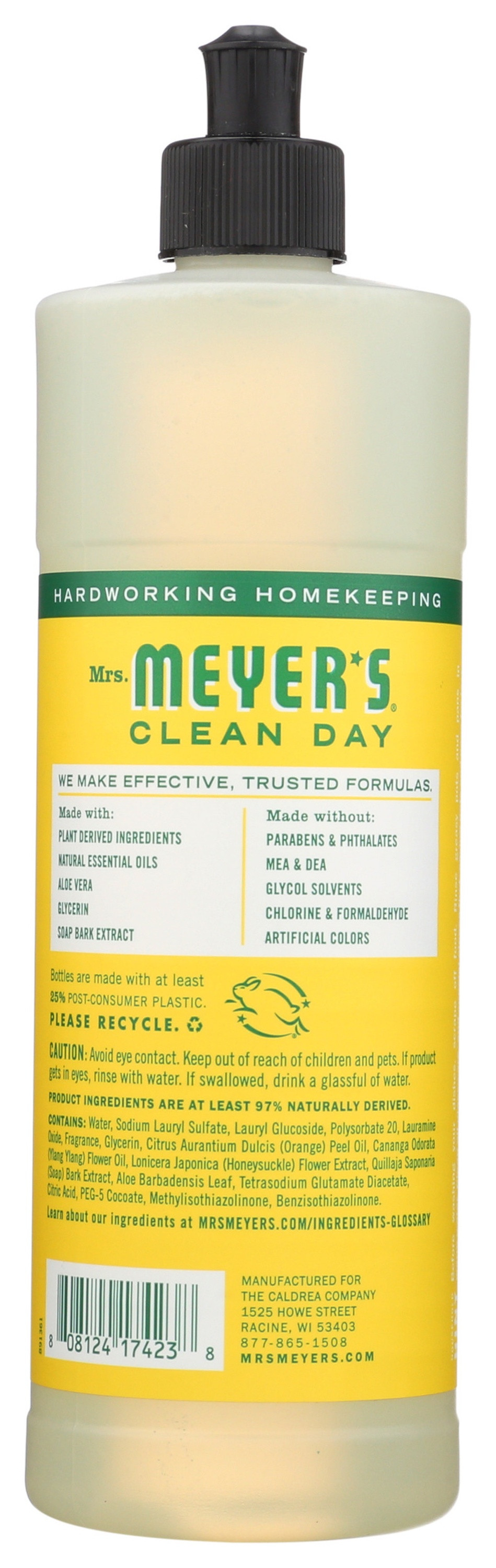 Mrs. Meyer's Clean Day Dish Soap, Honeysuckle Scent
