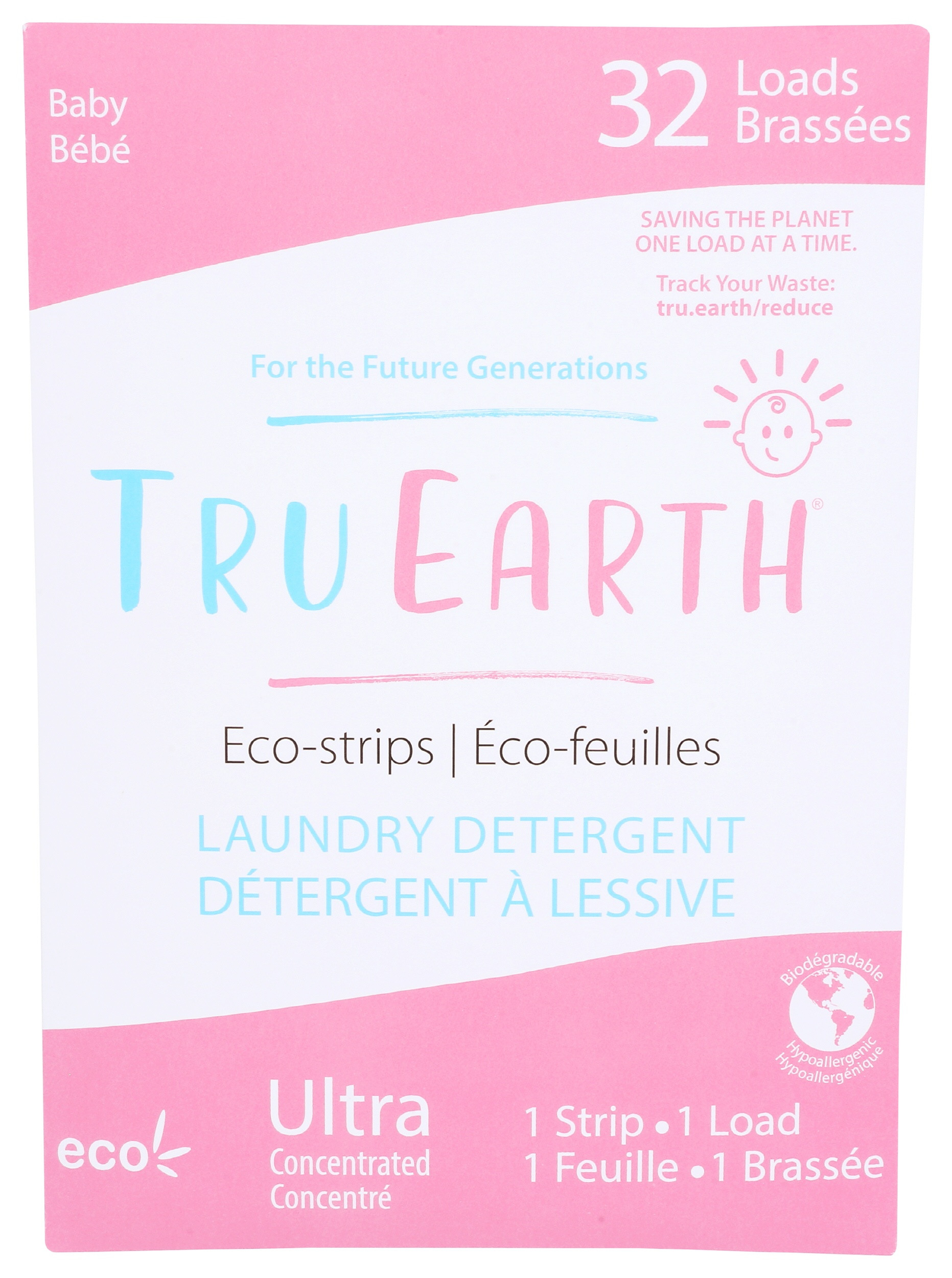 Tru Earth Eco-Strips Laundry Detergent, Baby