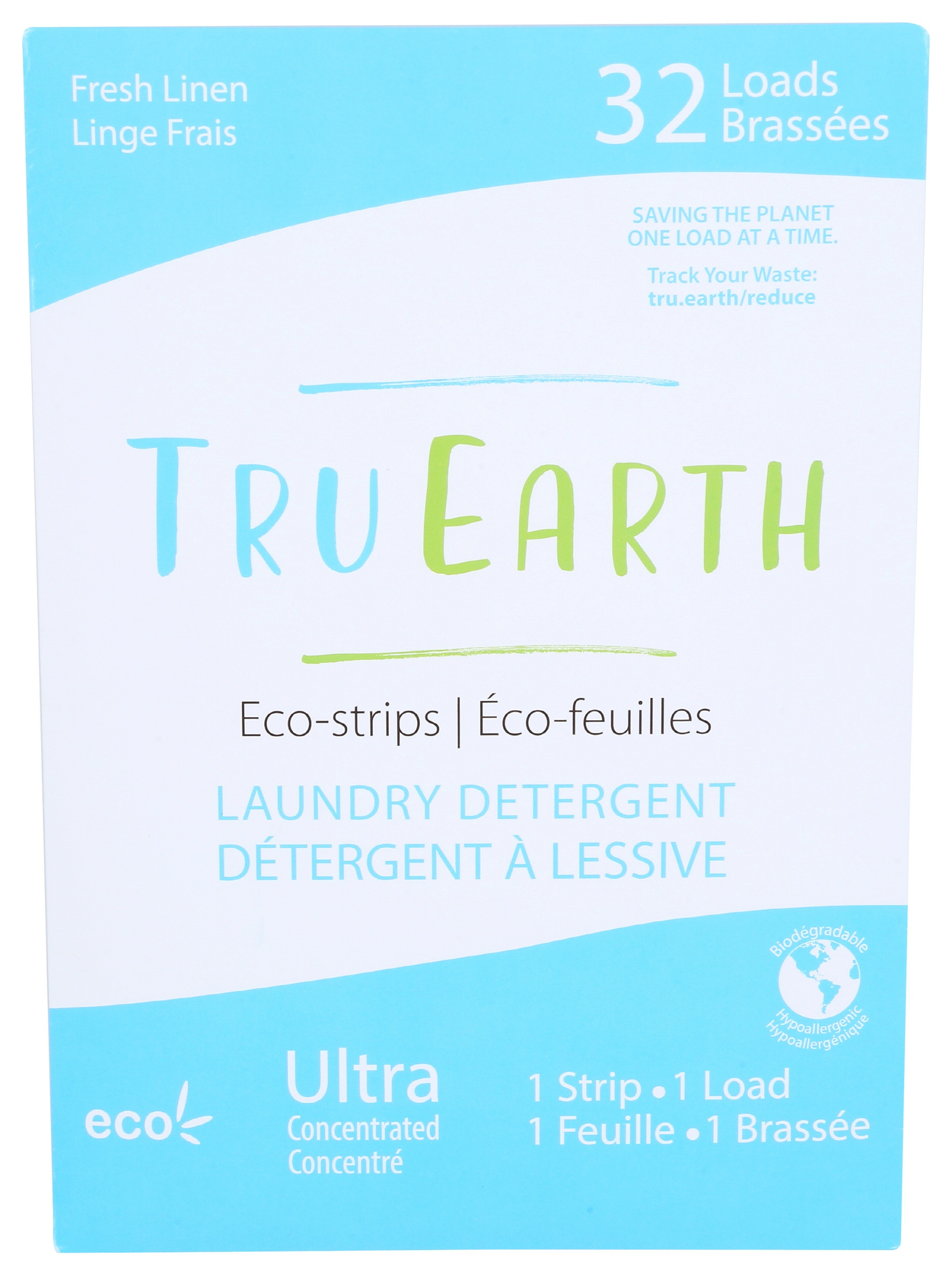 Tru Earth Eco-Strips Laundry Detergent, Fresh Linen