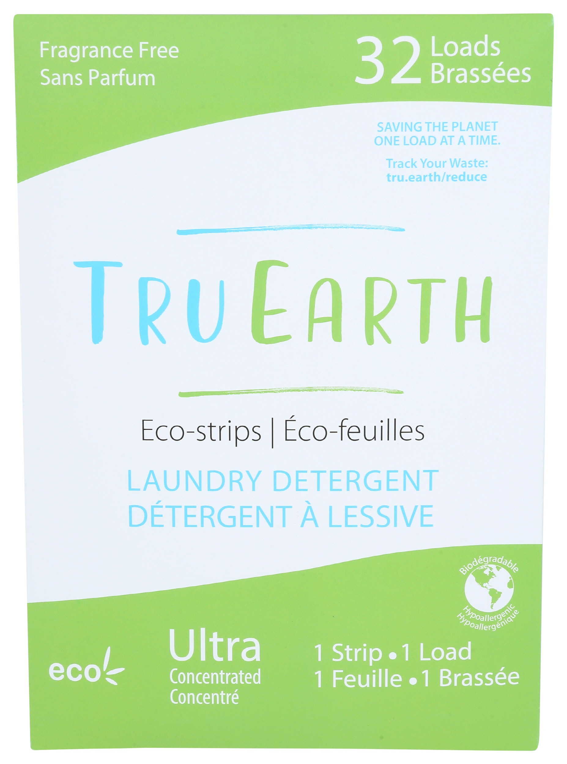 Tru Earth Eco-Strips Laundry Detergent, Fragrance Free