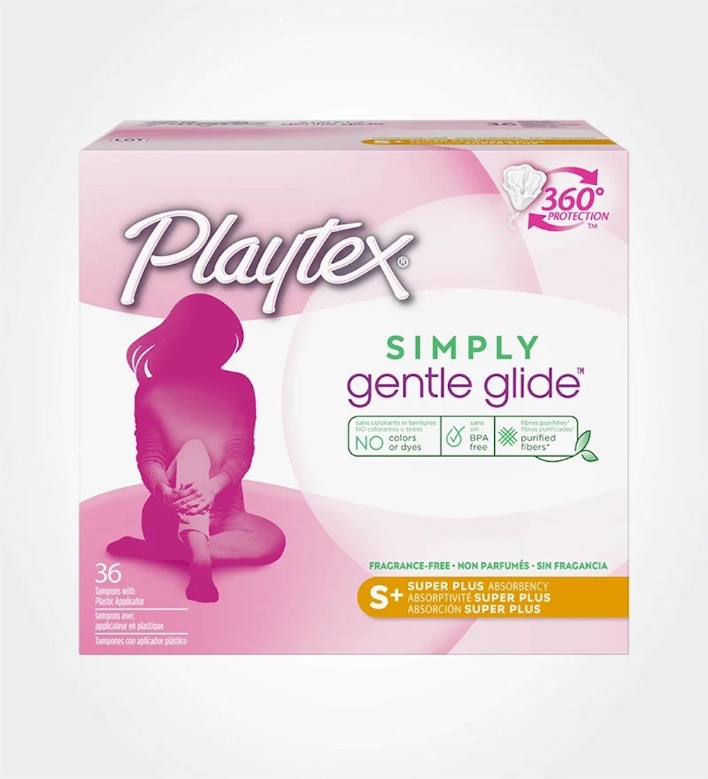 Playtex Simply Gentle Glide Tampons, Super Plus Absorbency