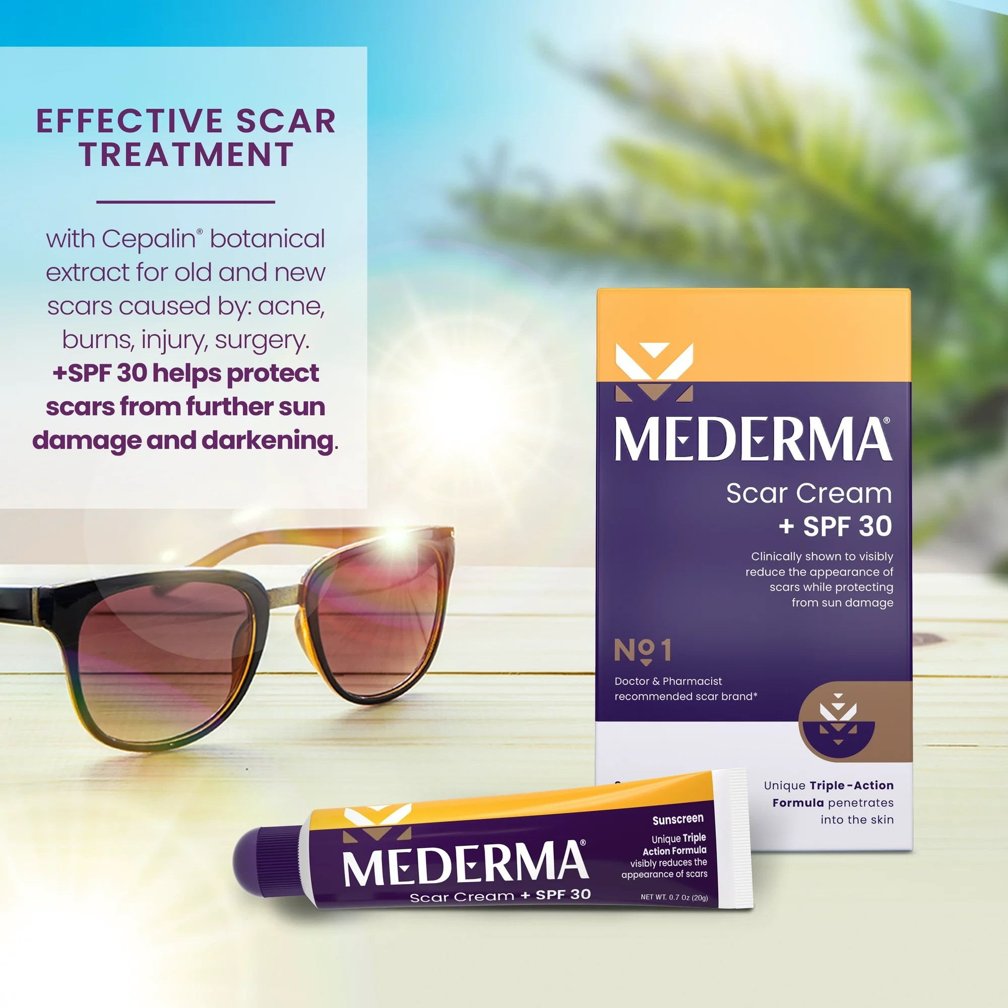 Mederma Scar Cream + SPF 30