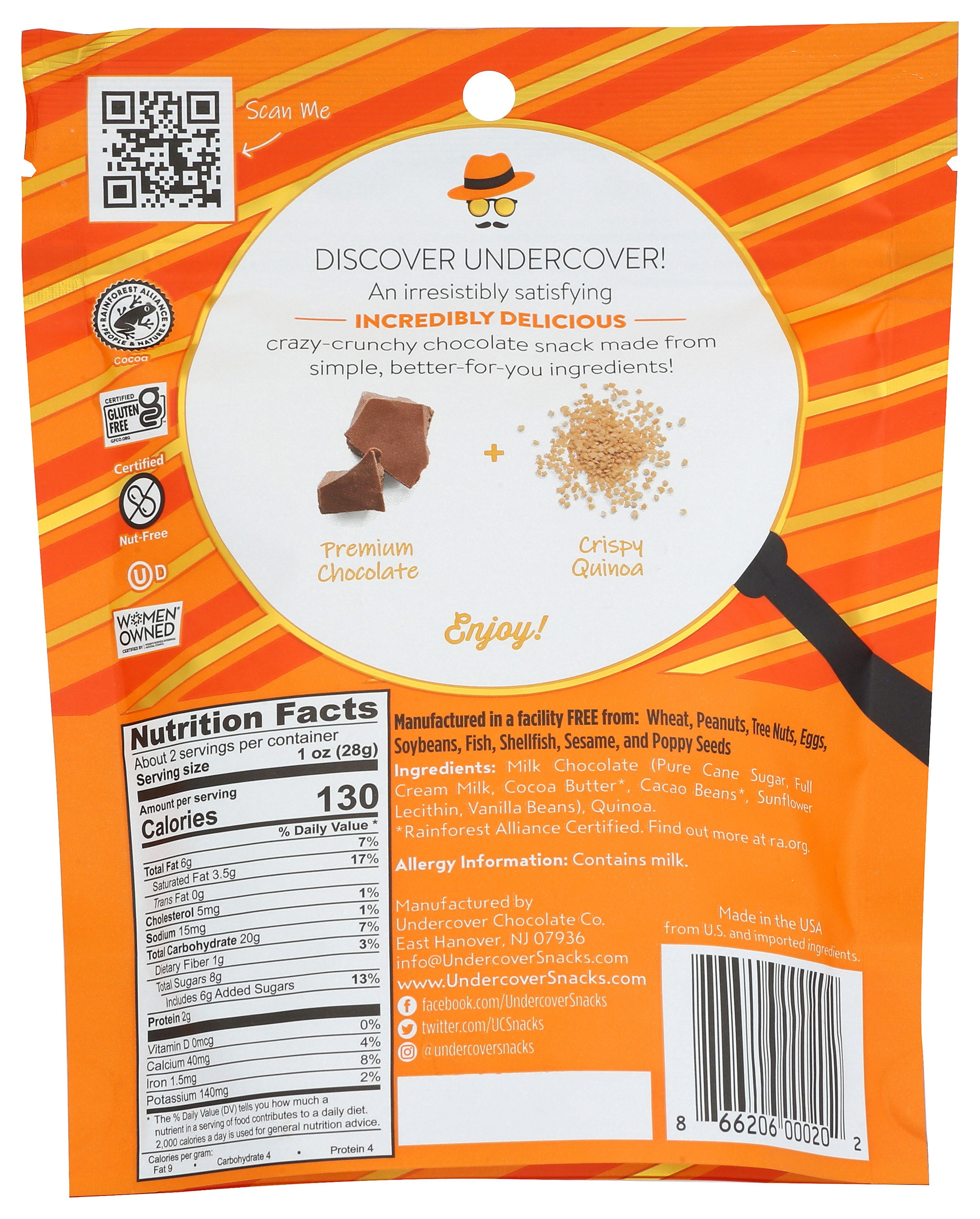 Undercover Chocolate Quinoa Crisps