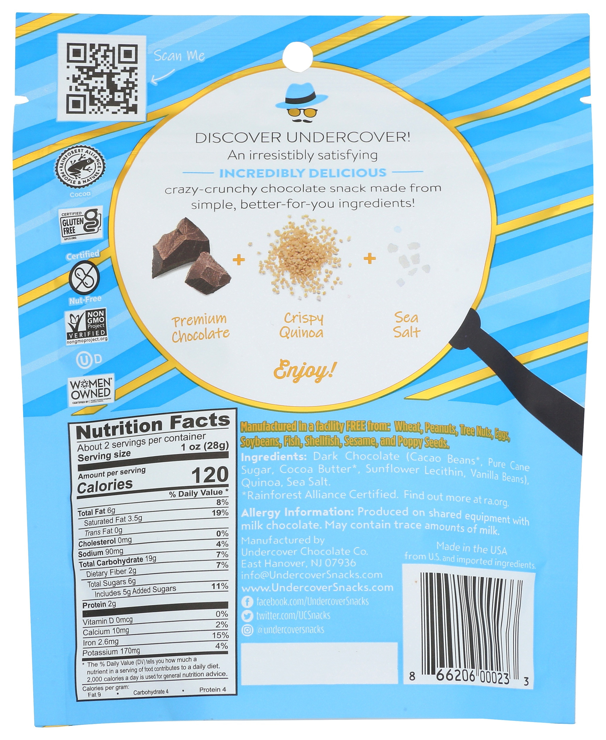 Undercover Chocolate Quinoa Crisps