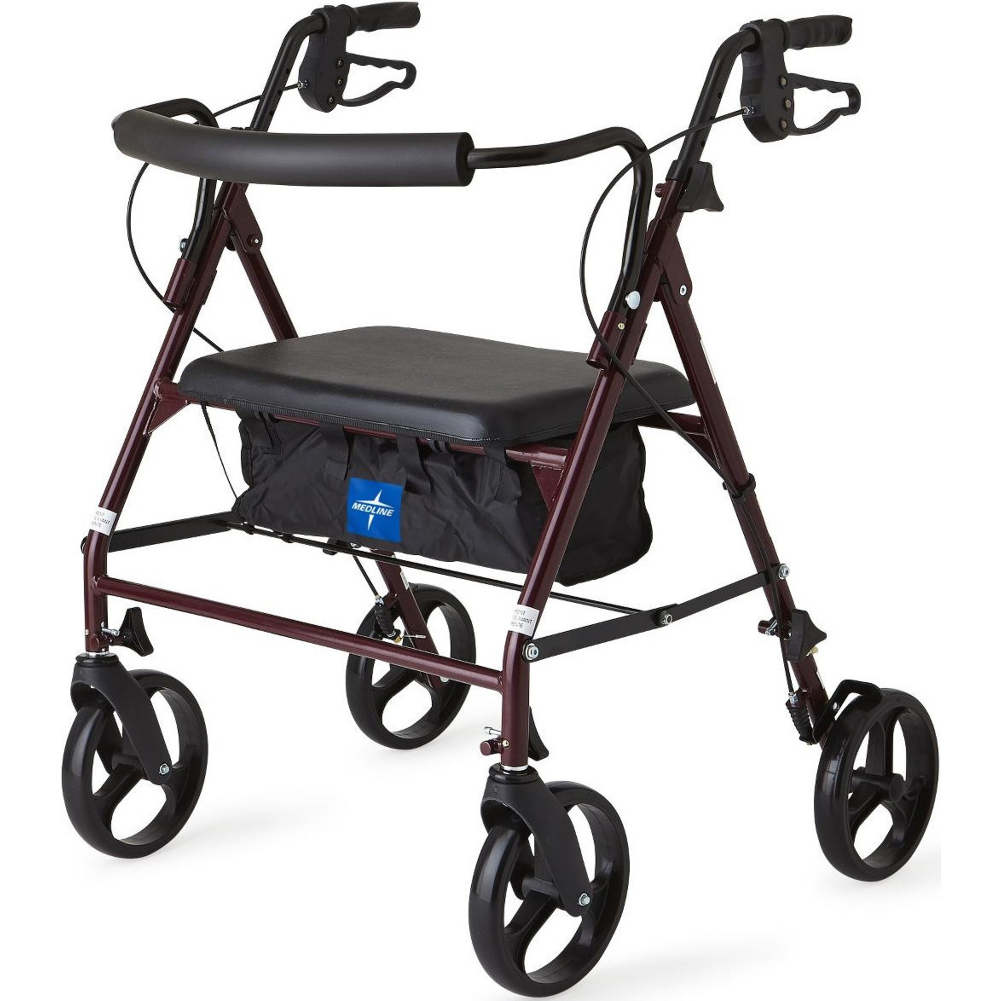 Medline Basic Steel Bariatric Heavy Duty Rollator