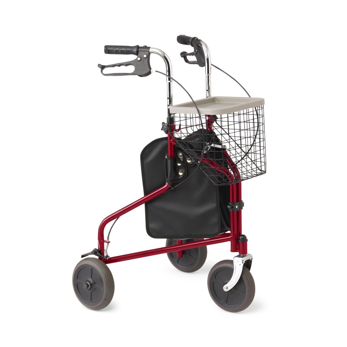 Medline 3-Wheel Steel Rollator