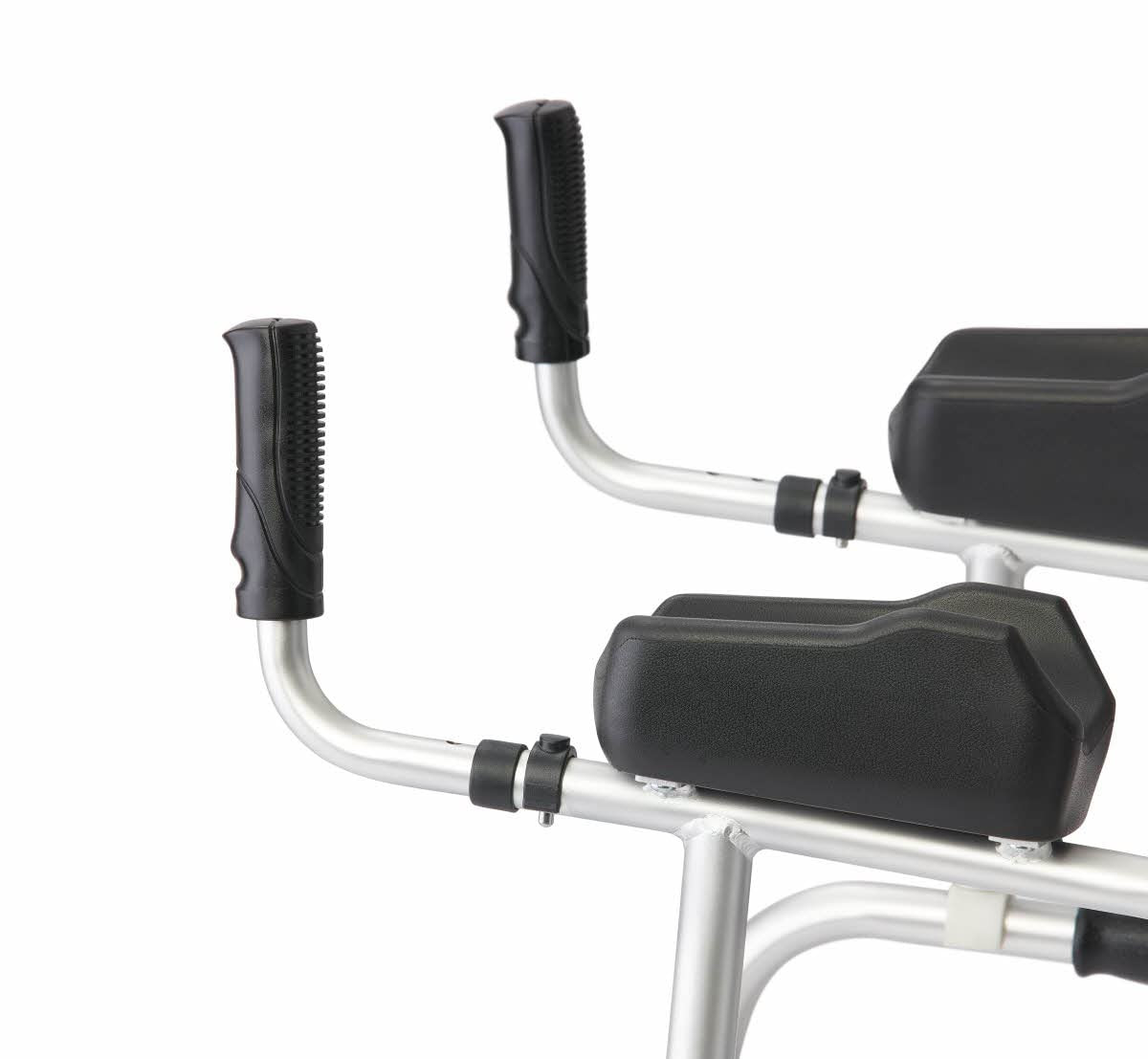 Medline Aluminum Upright Folding Walker with 5' Wheels