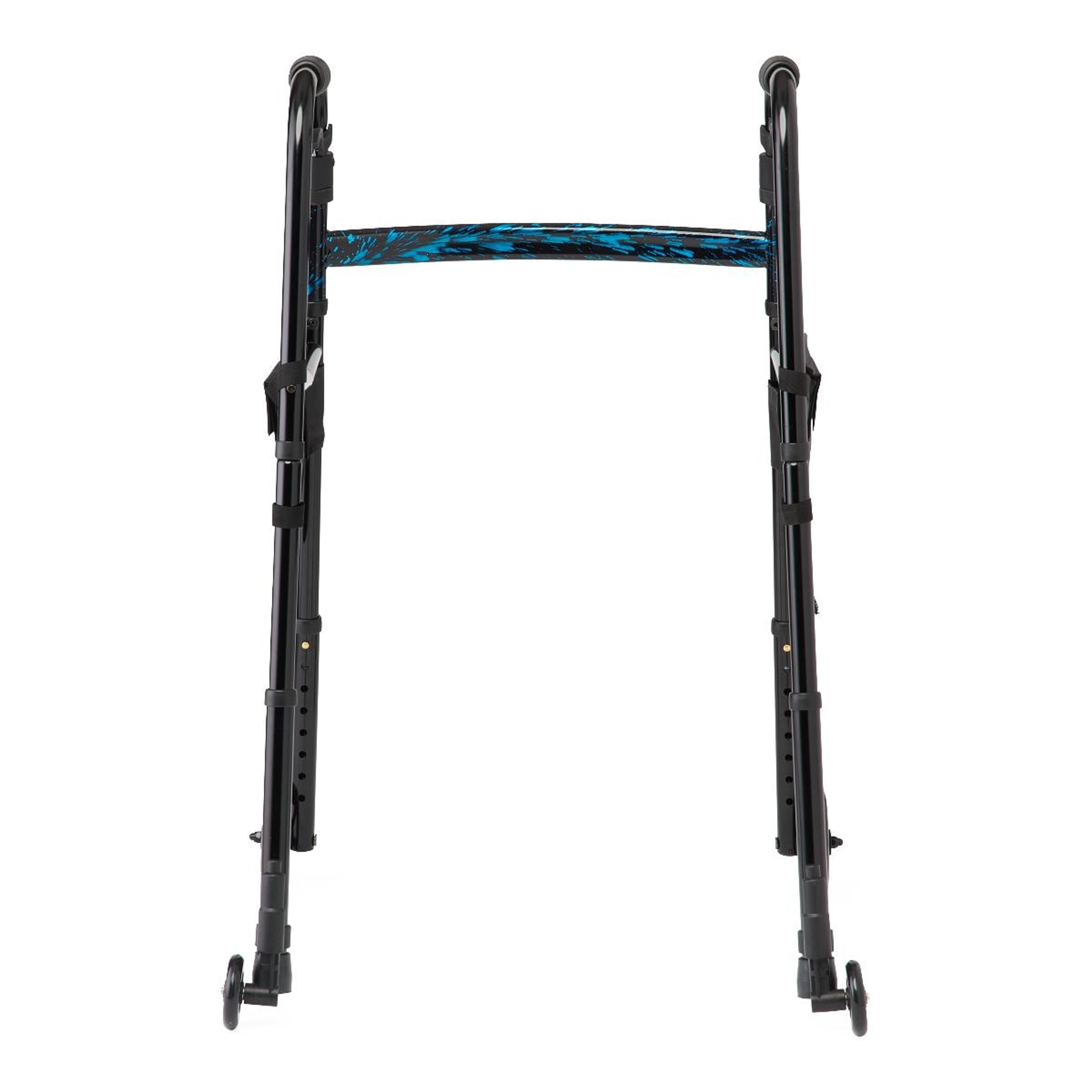 Medline Folding Trigger Walker with 5" Wheels