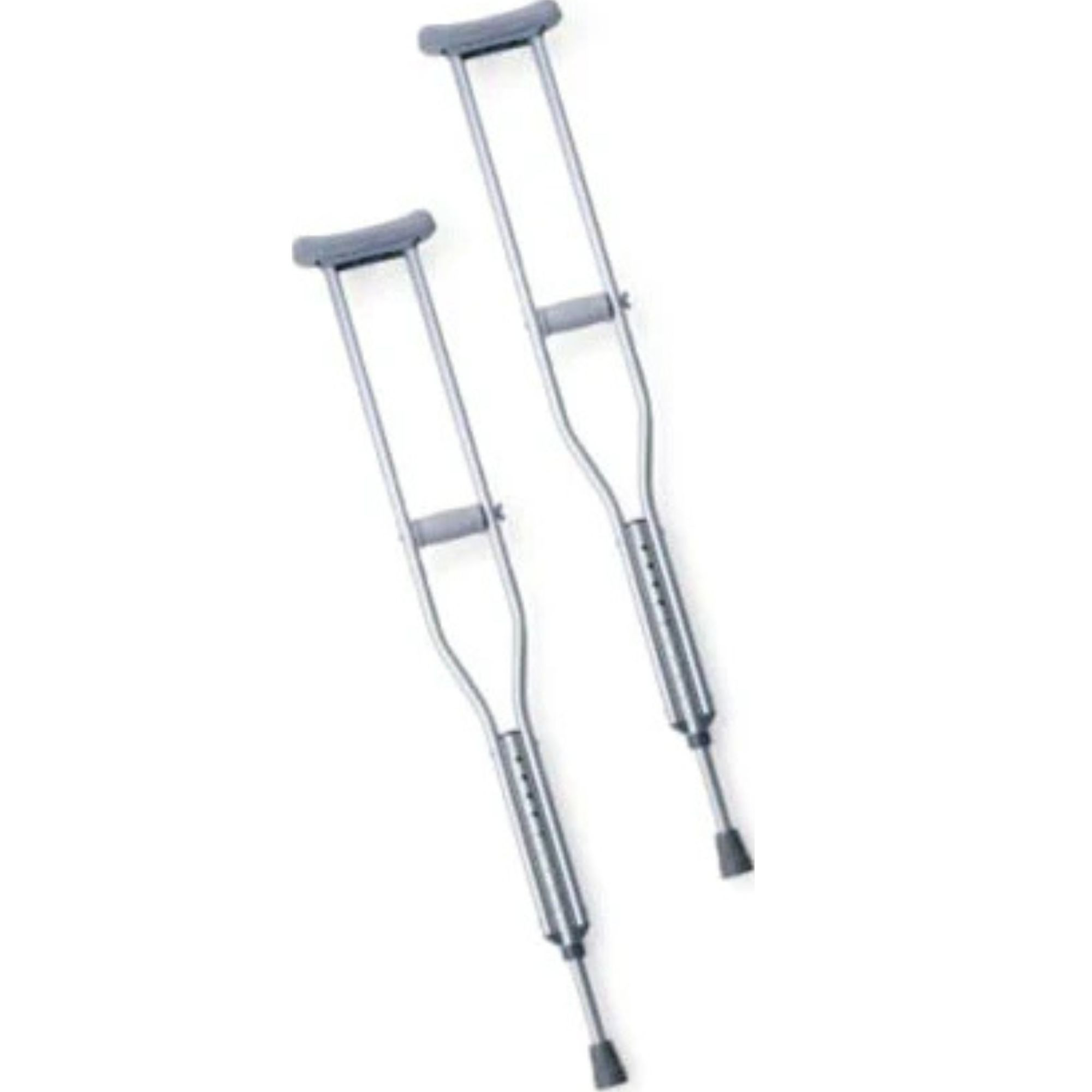 Medline Steel Bariatric Push-Button Crutches