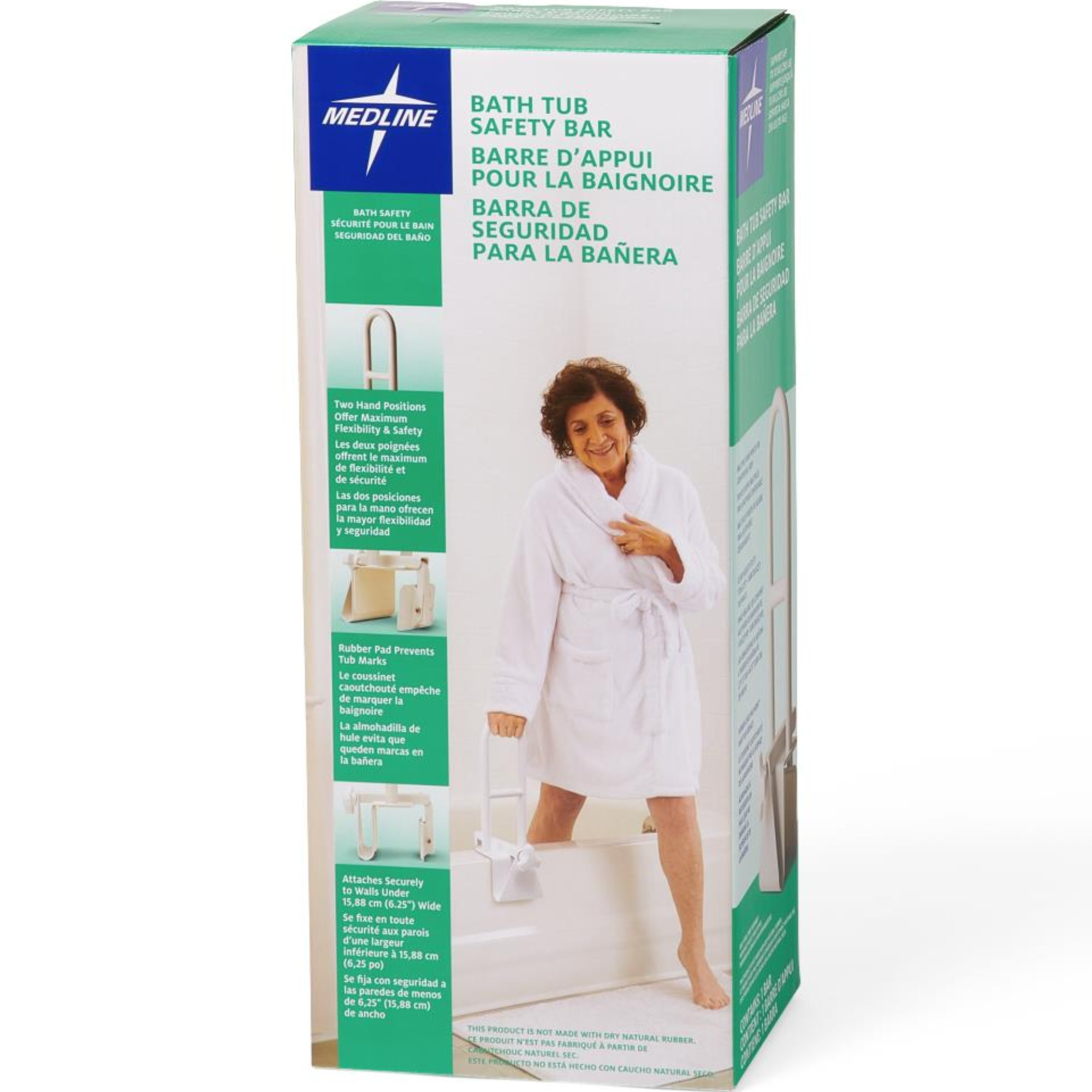 Medline Steel Bathtub Grab Bars 