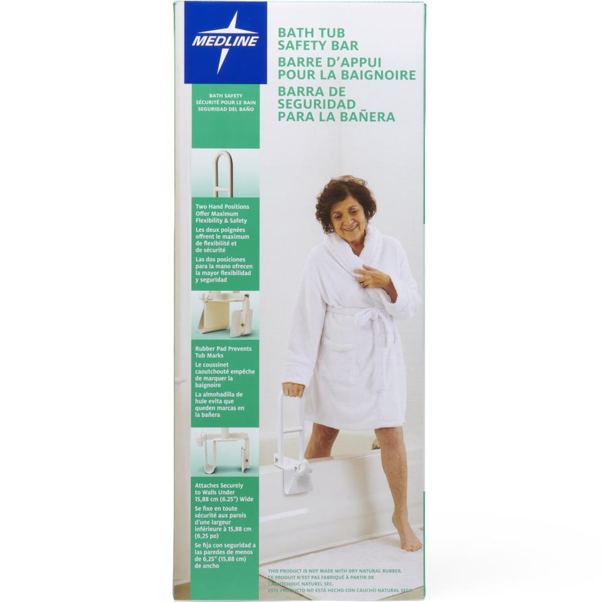 Medline Steel Bathtub Grab Bars 