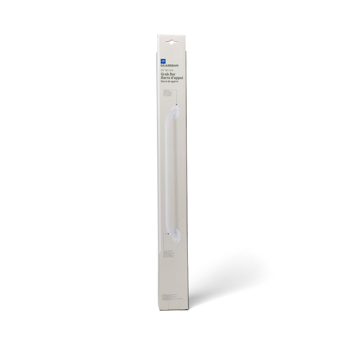 Medline White Enamel Wall Grab Bar