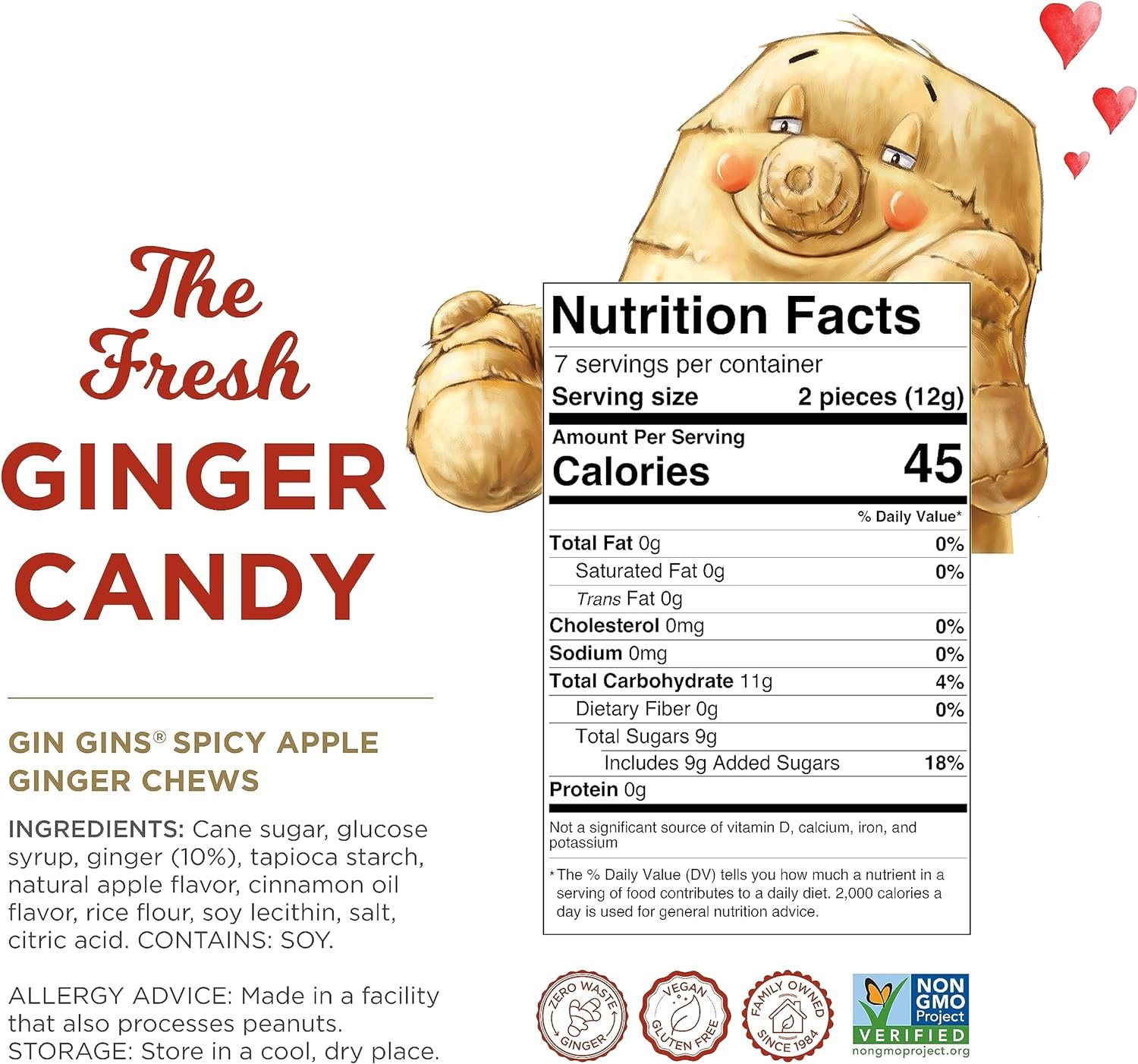 The Ginger People Gin Gins Ginger Chews