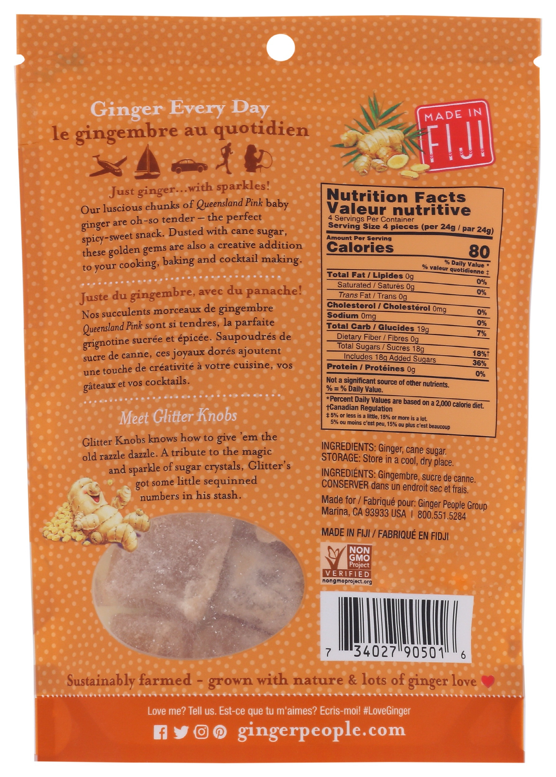 The Ginger People Gin Gins Crystallized Ginger Candy