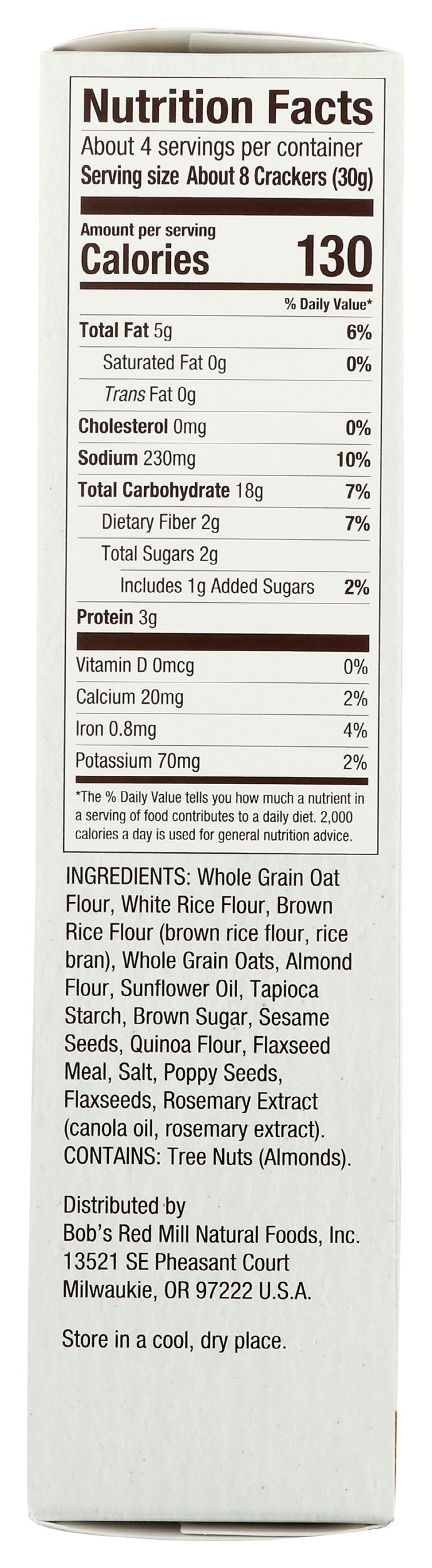 Bob's Red Mill Oat Crackers