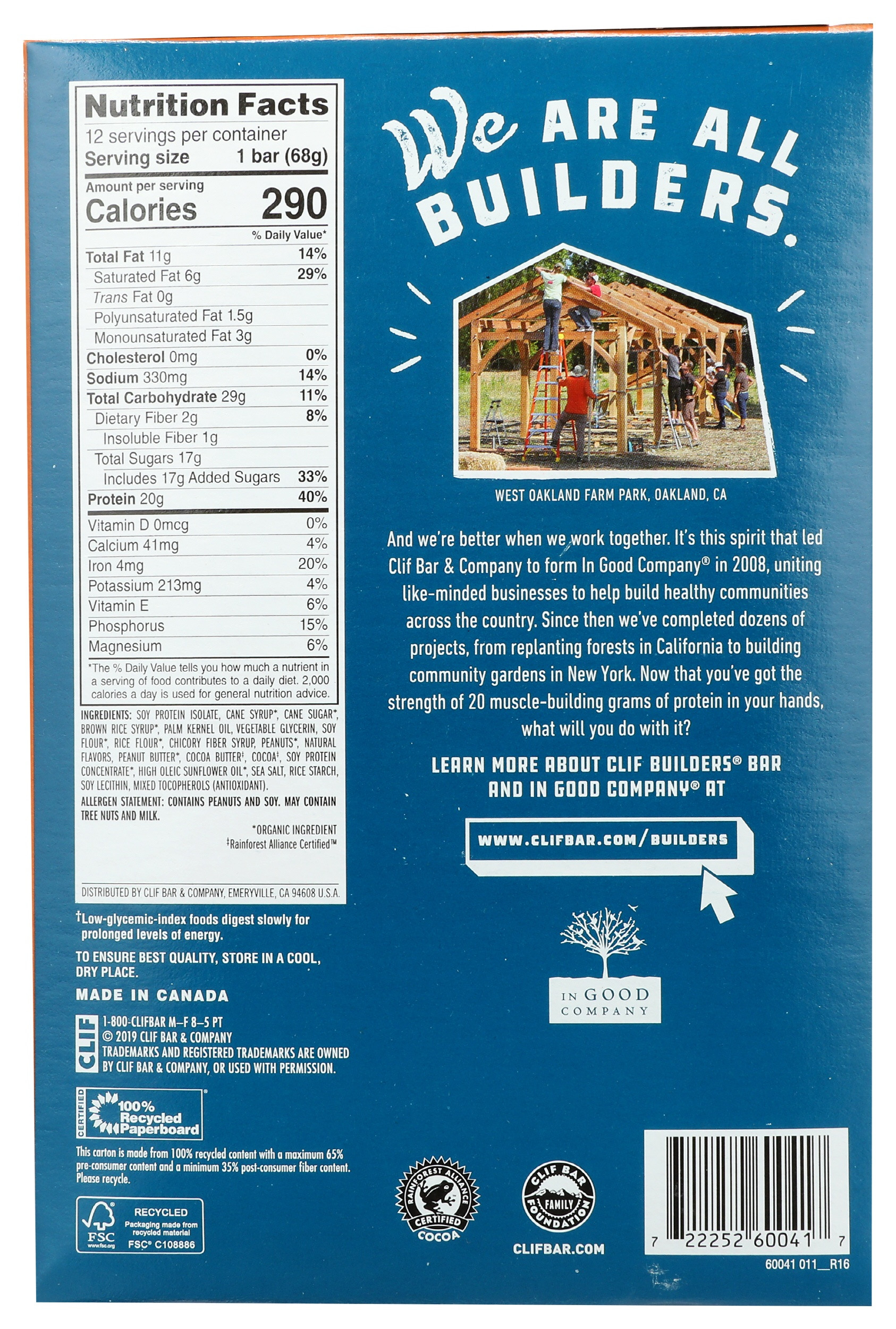 Clif Builders Protein Bars
