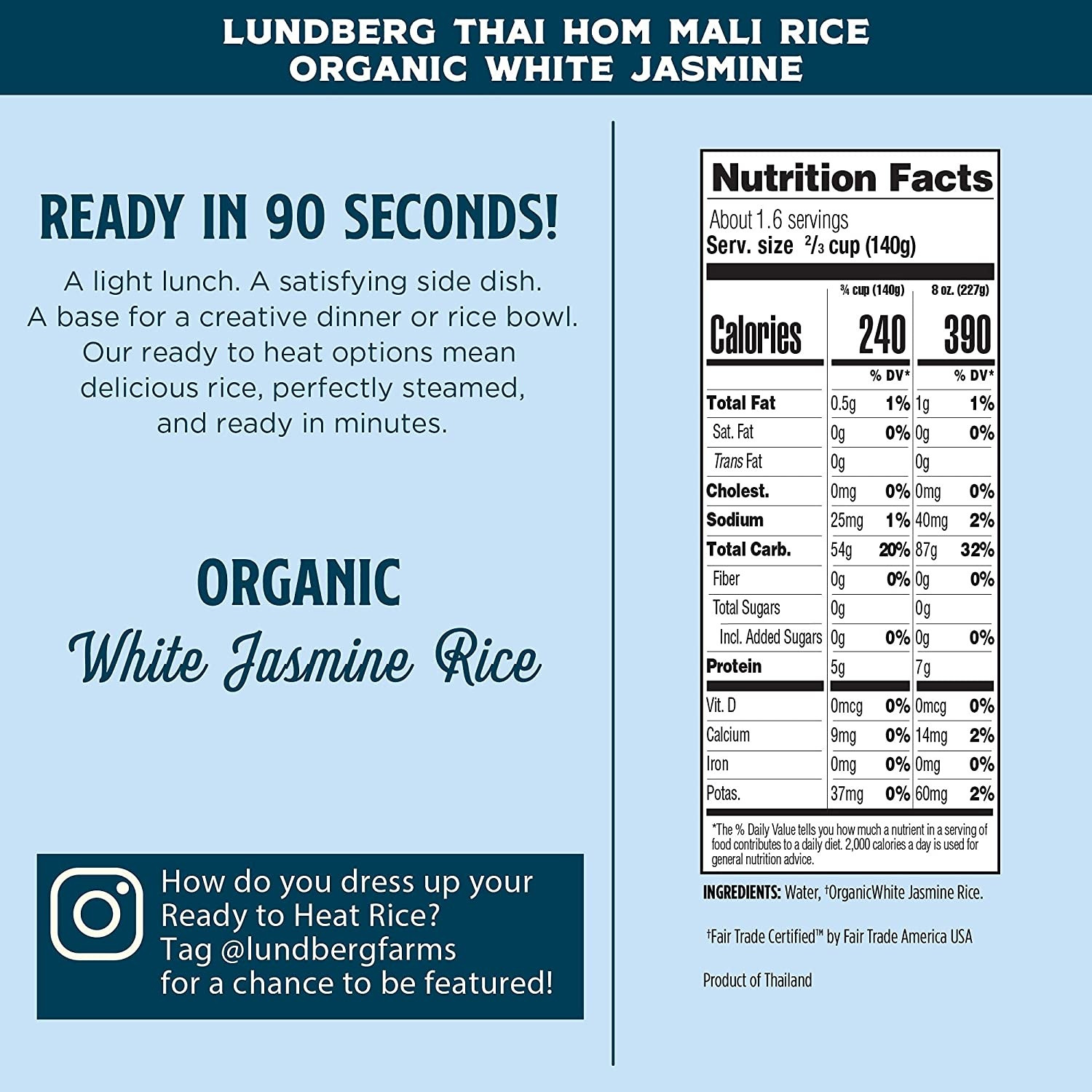Lundberg Organic White Thai Jasmine Rice