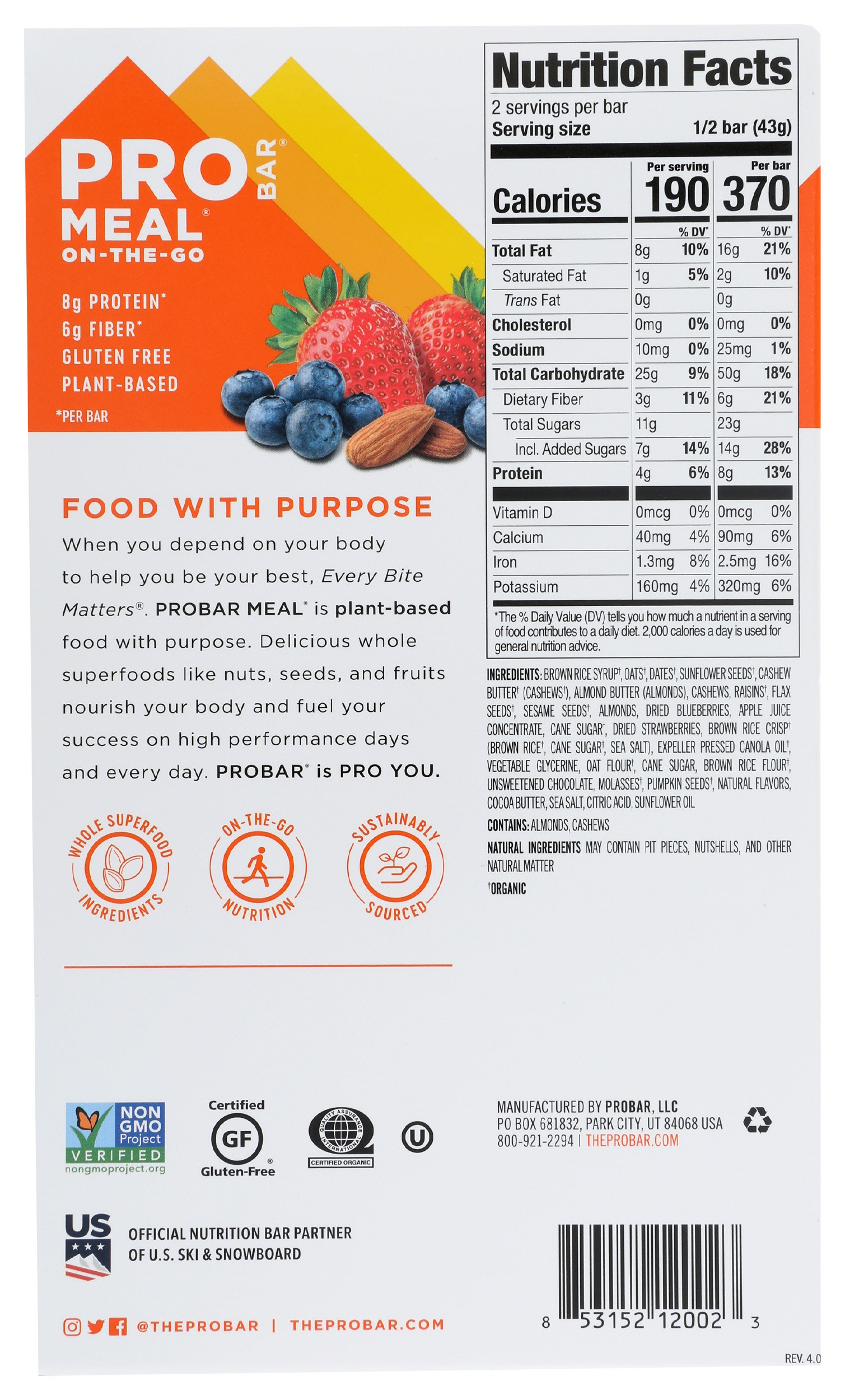 PROBAR Meal Replacement Bars
