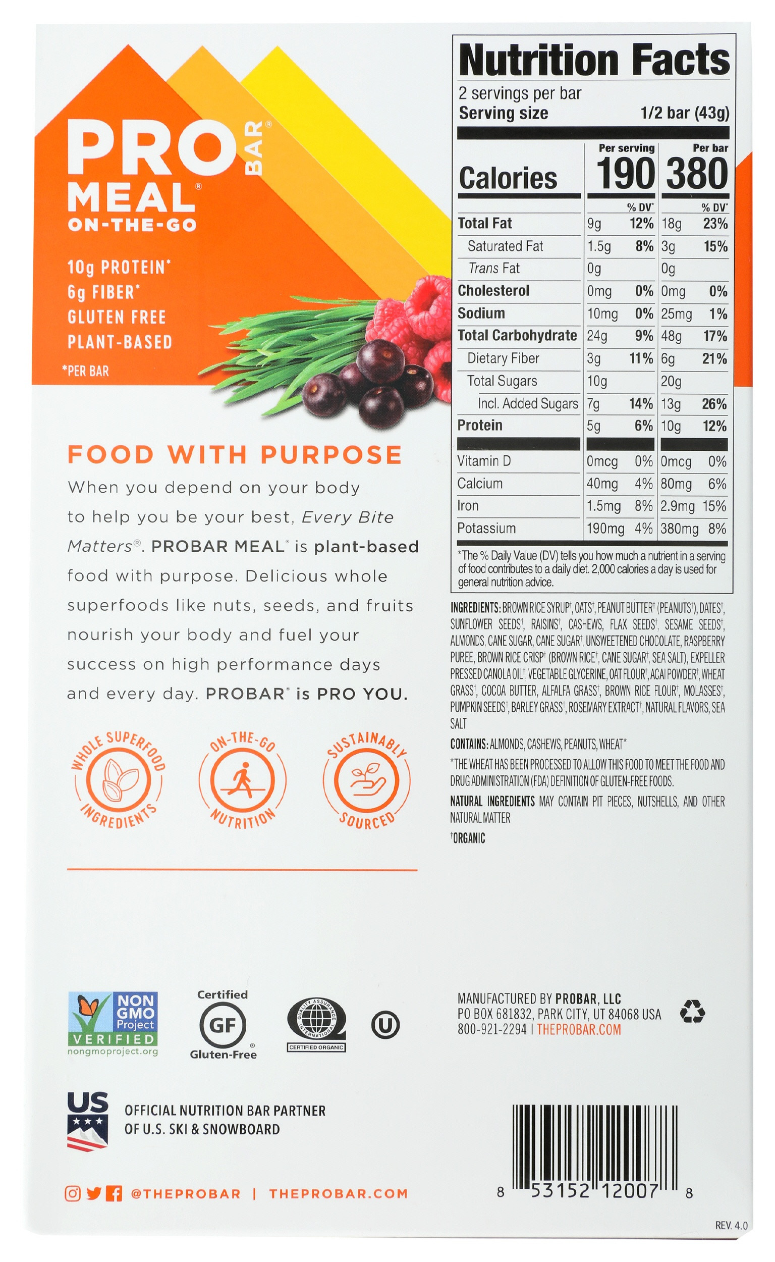 PROBAR Meal Replacement Bars