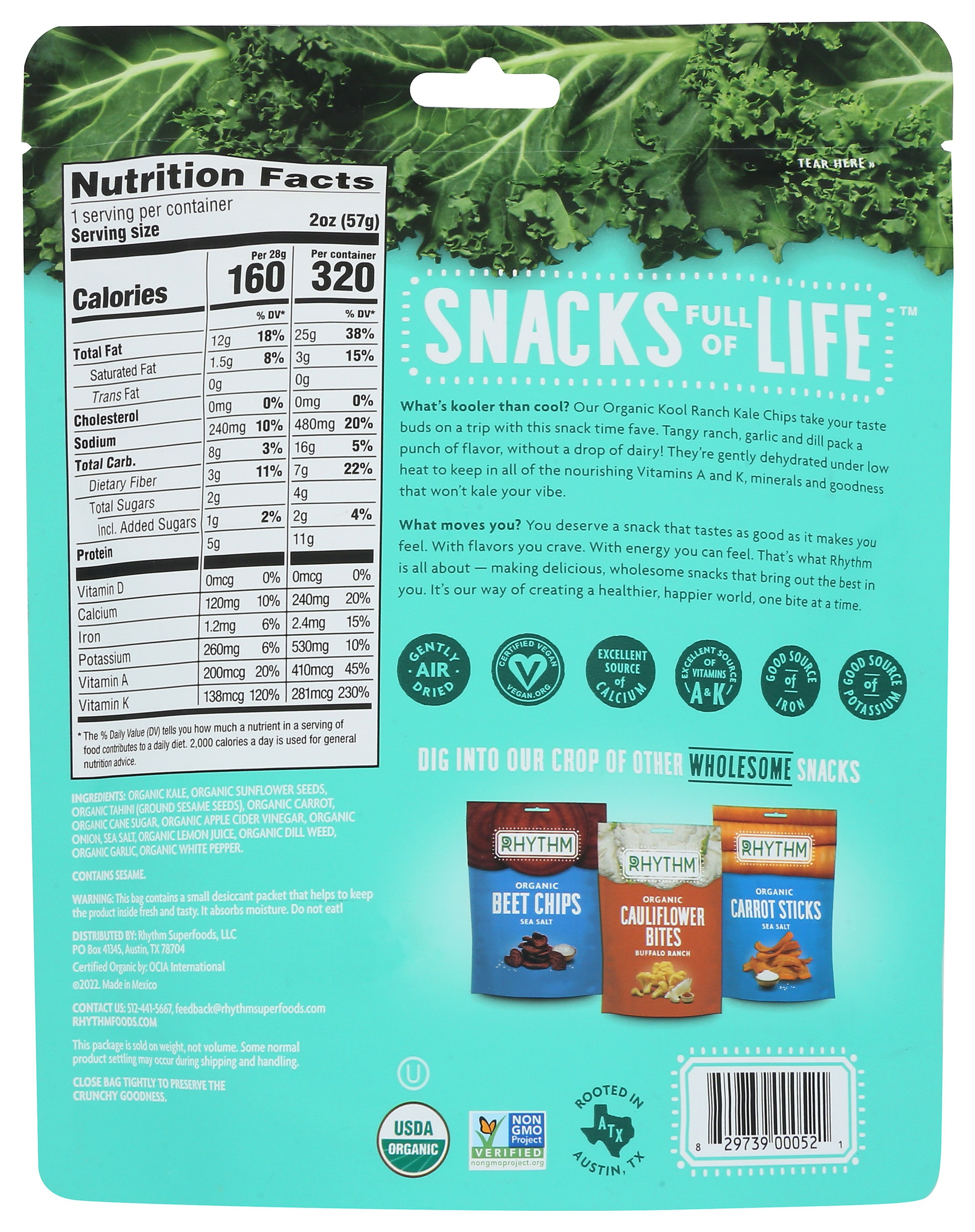 Rhythm Organic Kale Chips