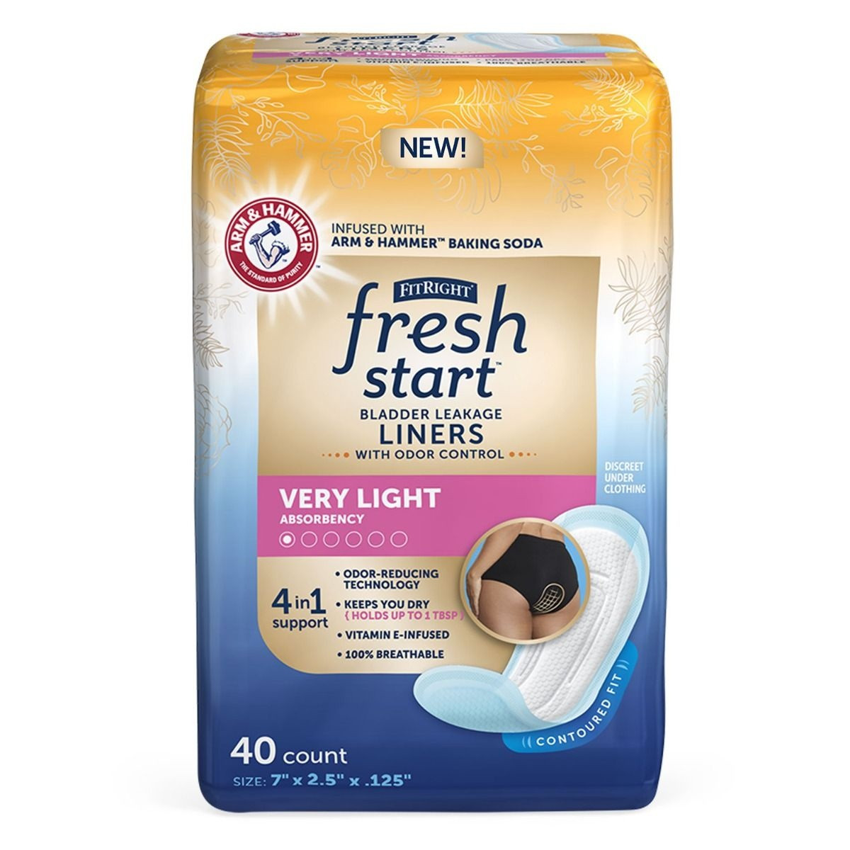 FitRight Fresh Start Liners, Very Light
