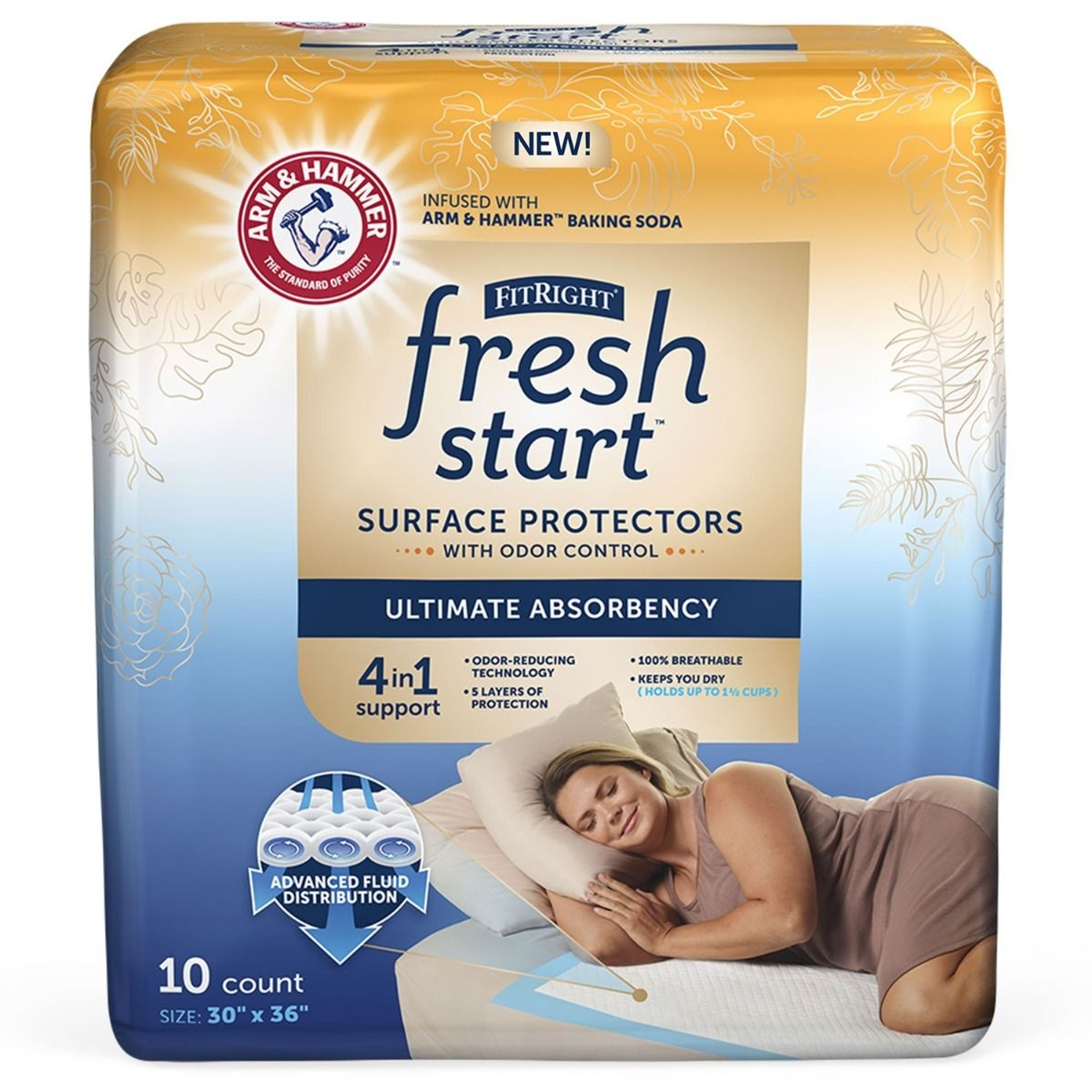 FitRight Fresh Start Surface Protector Underpad