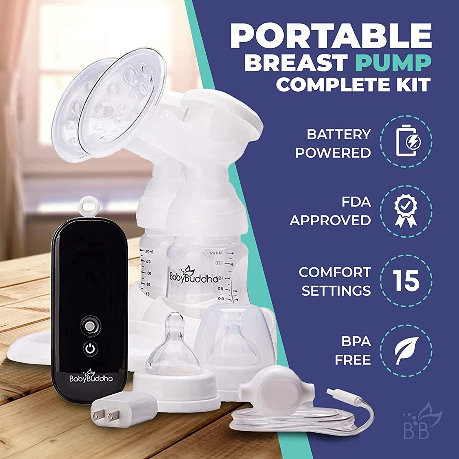 Babybuddha Double Electric Breast Pump Kit