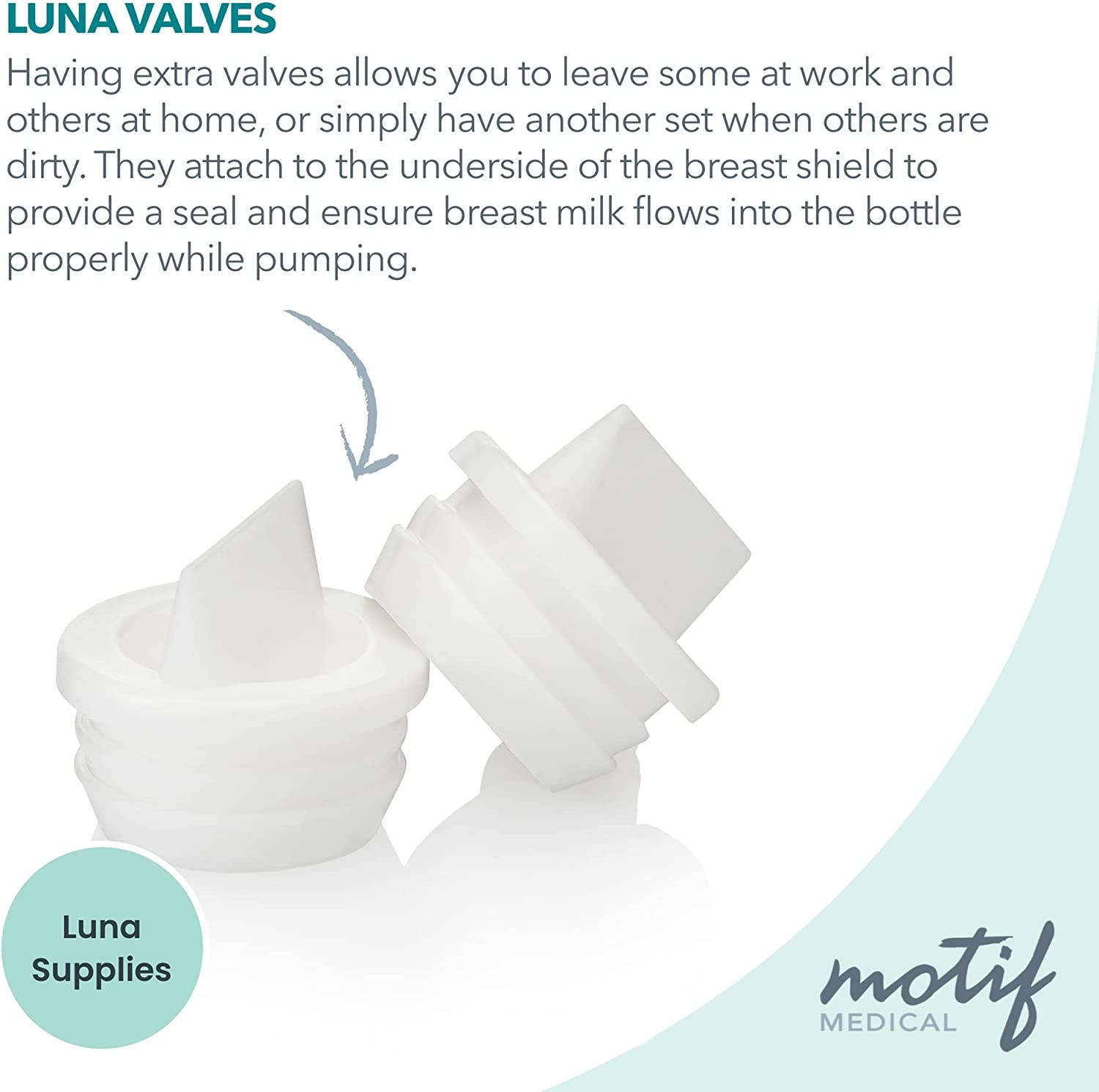 Motif Luna Breast Pump Valves