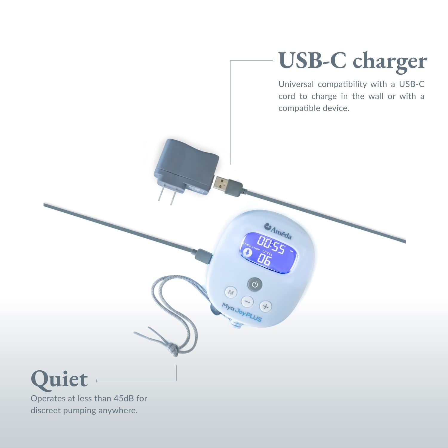 Ameda Mya Joy Plus Double Breast Pump with Deluxe Tote