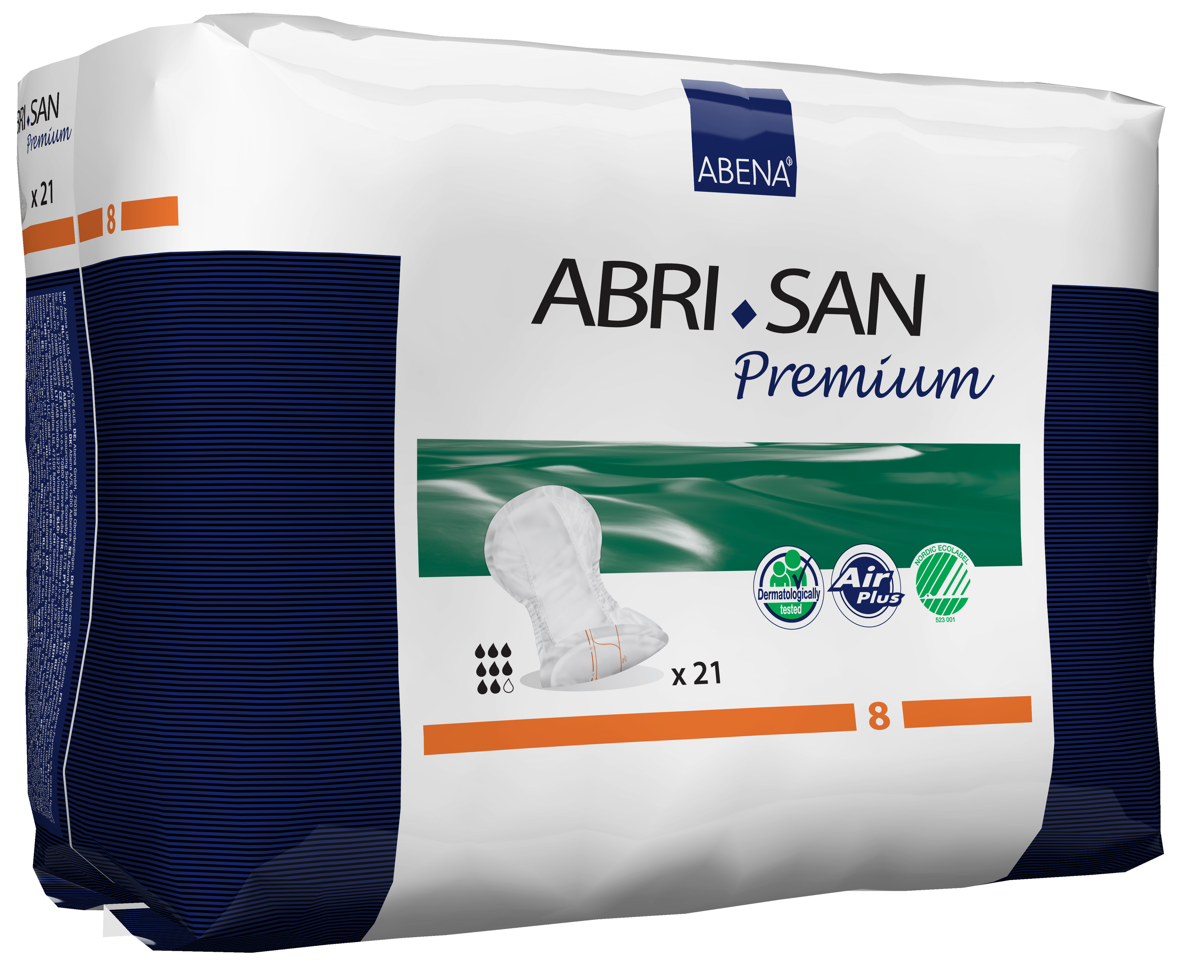 Abena Abri-San Pads, Size 8