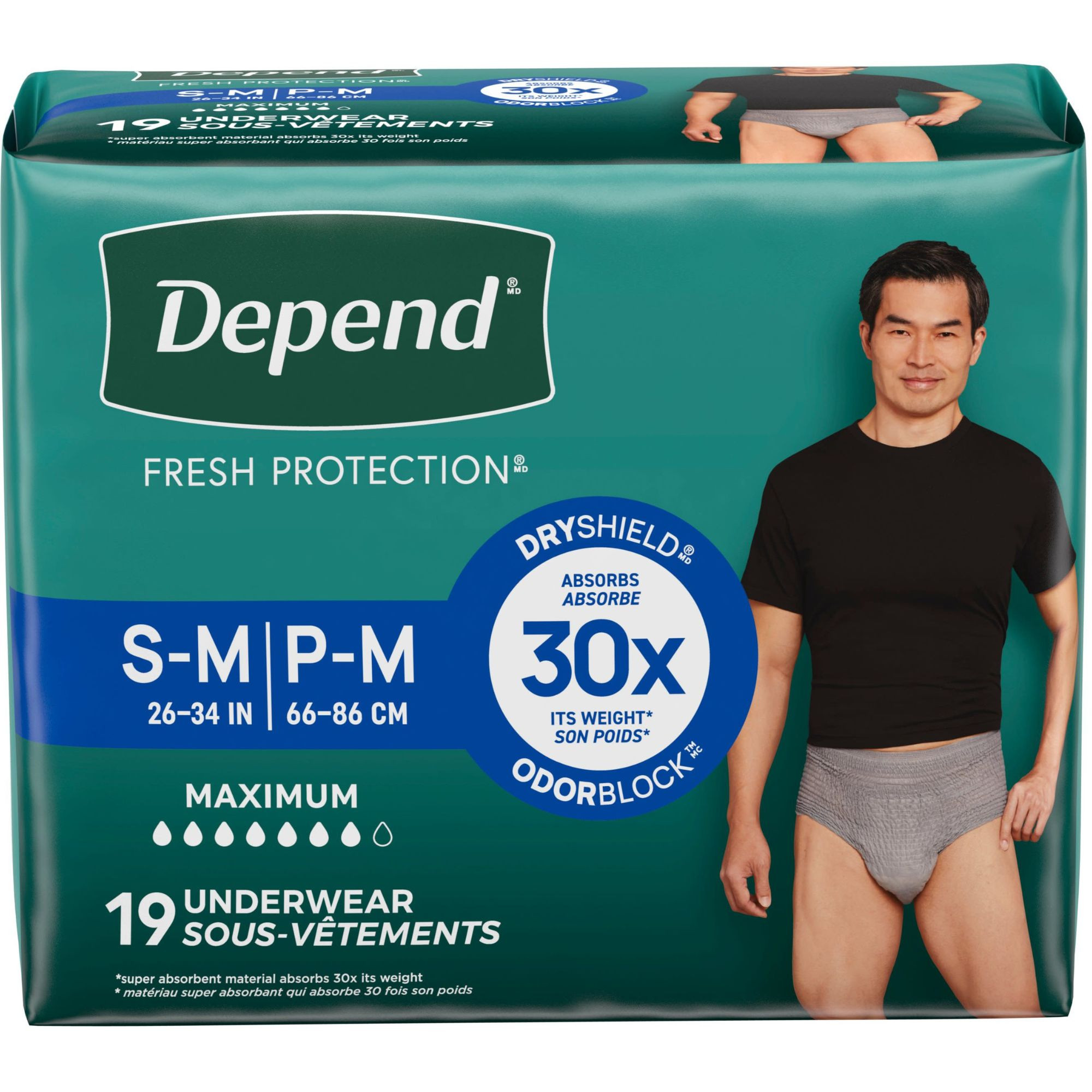 Depend Fresh Protection Underwear for Men, Maximum