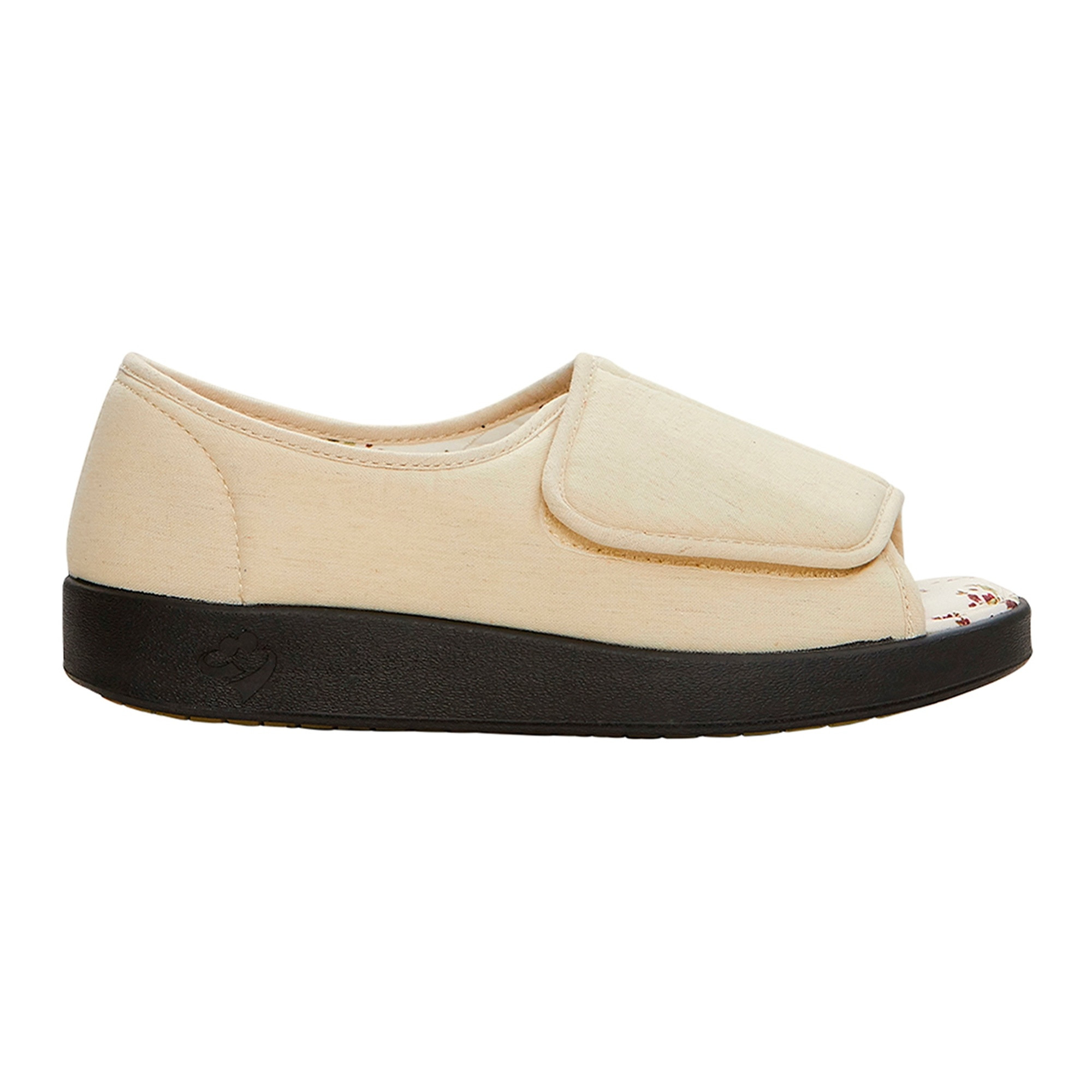 Silverts Women's Extra Wide Sandal, Beige