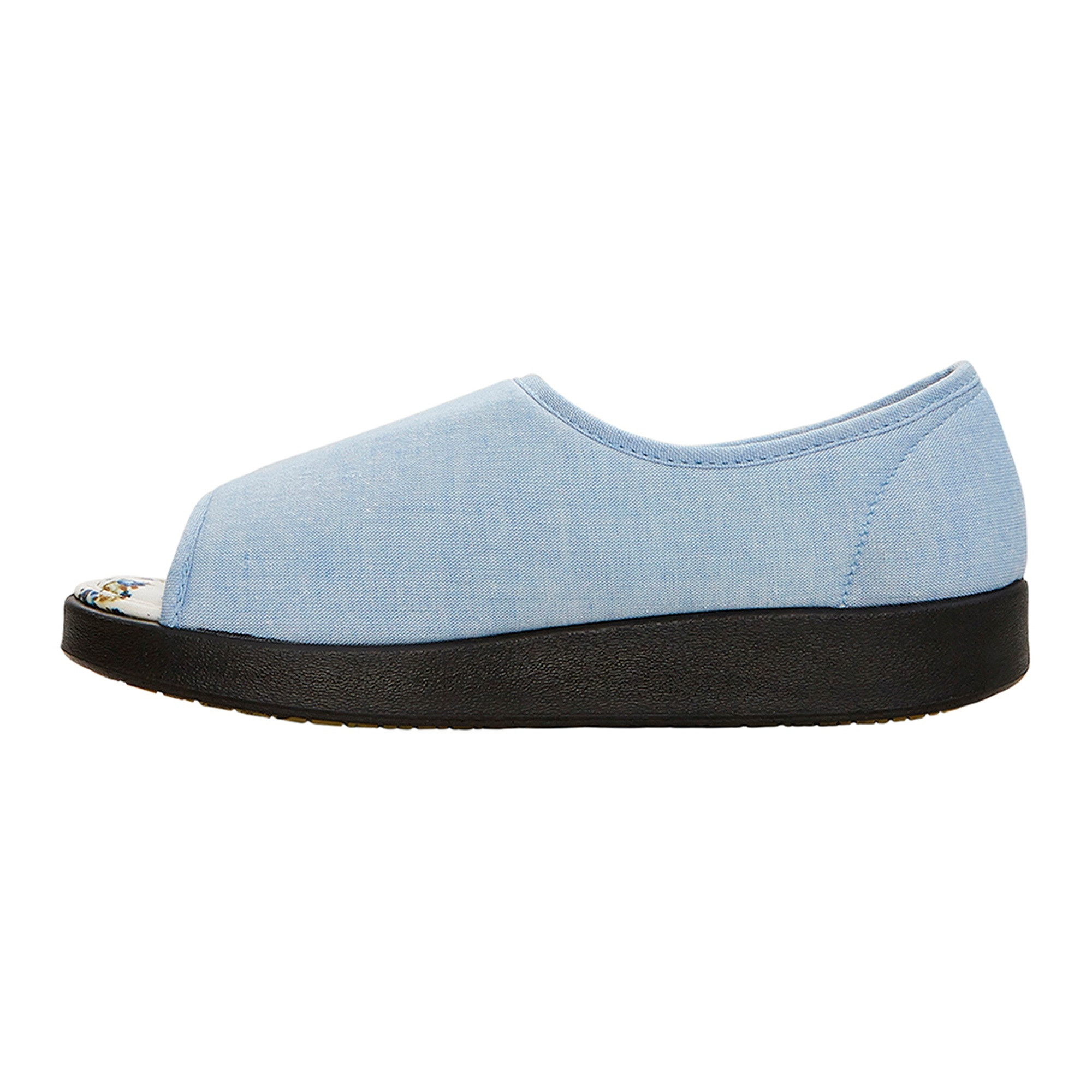 Silverts Women's Extra Wide Sandal, Denim