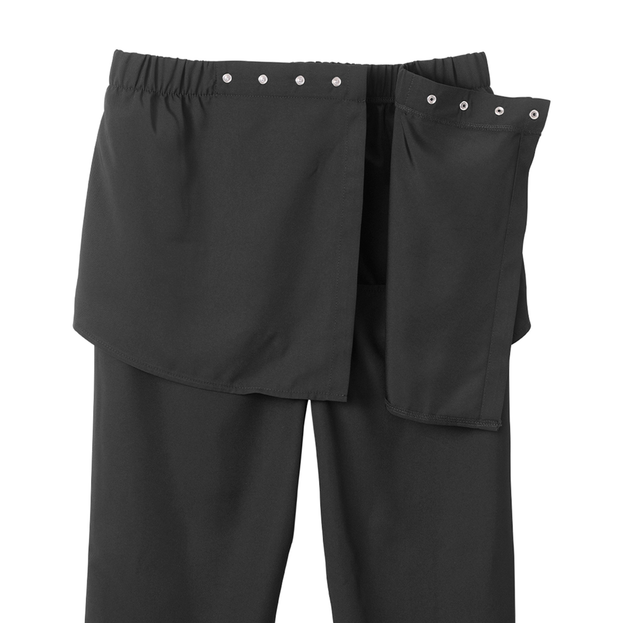 Silverts Women's Open Back Gabardine Pant, Black
