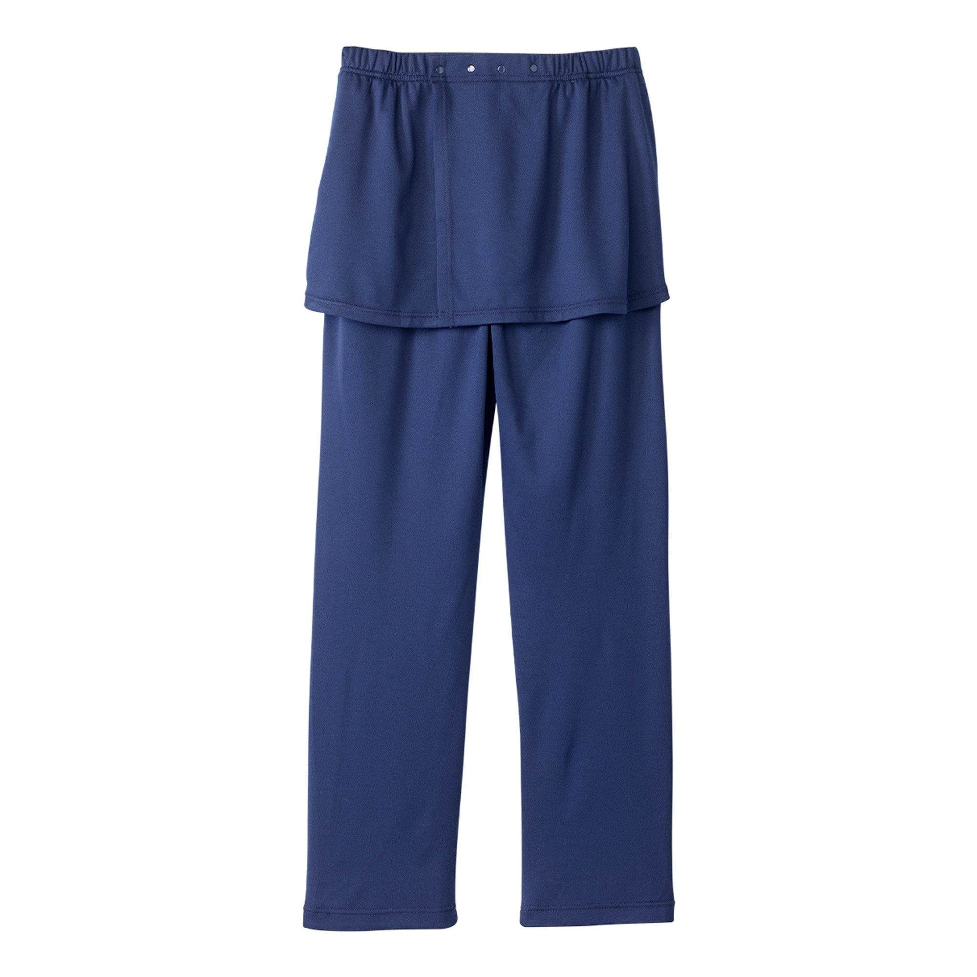 Silverts Women's Open Back Soft Knit Pant, Navy Blue