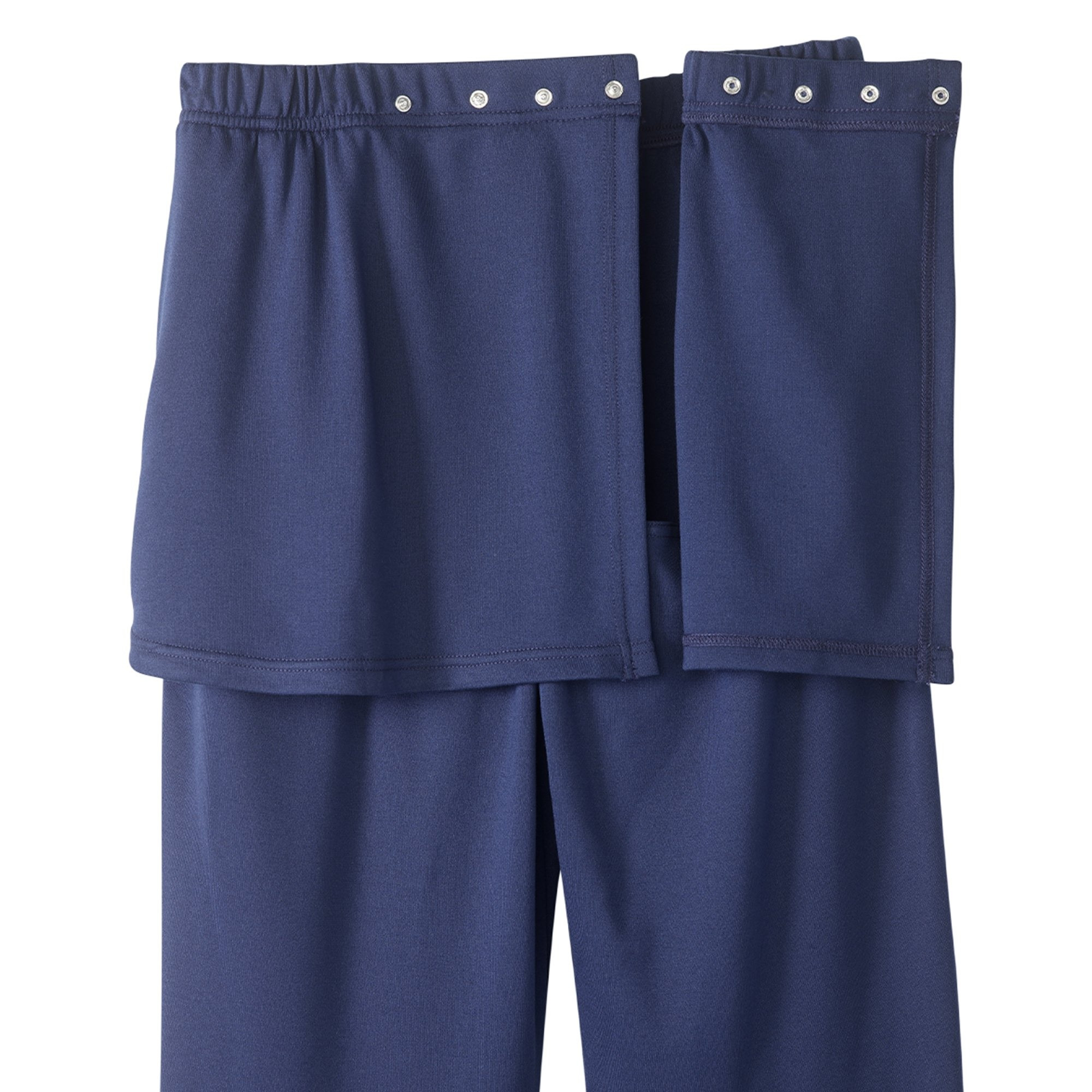 Silverts Women's Open Back Soft Knit Pant, Navy Blue