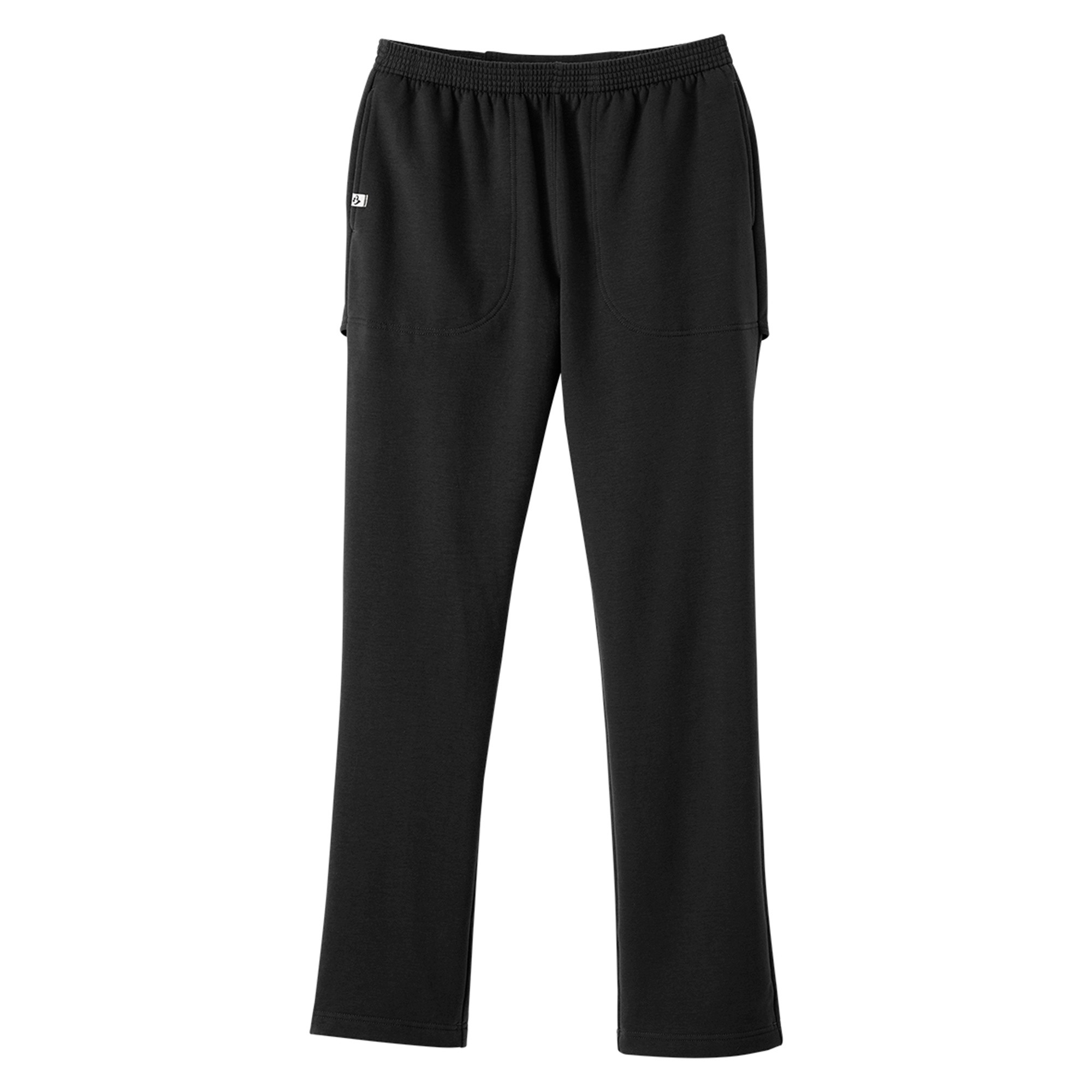 Silverts Women's Open Back Fleece Pant, Black